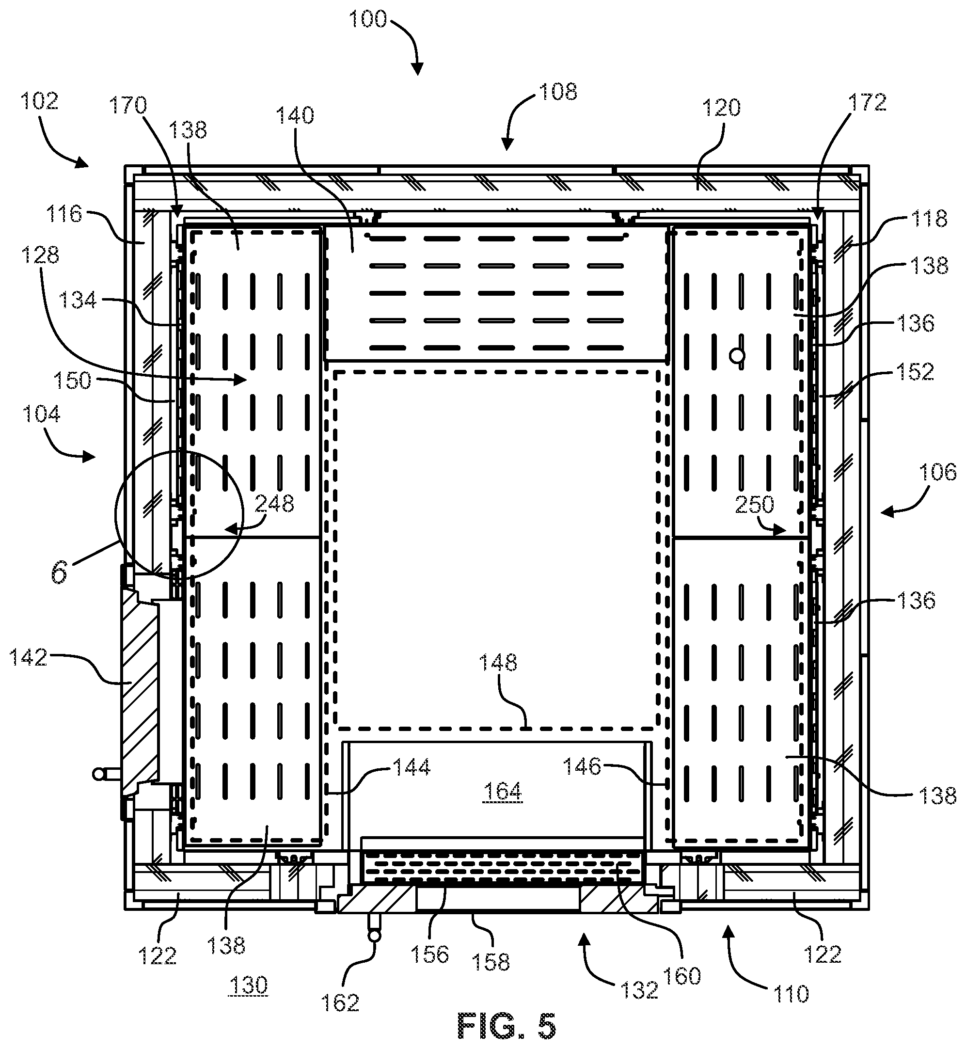 Patent US12098877 Figure 4 – Walk-in refrigeration system