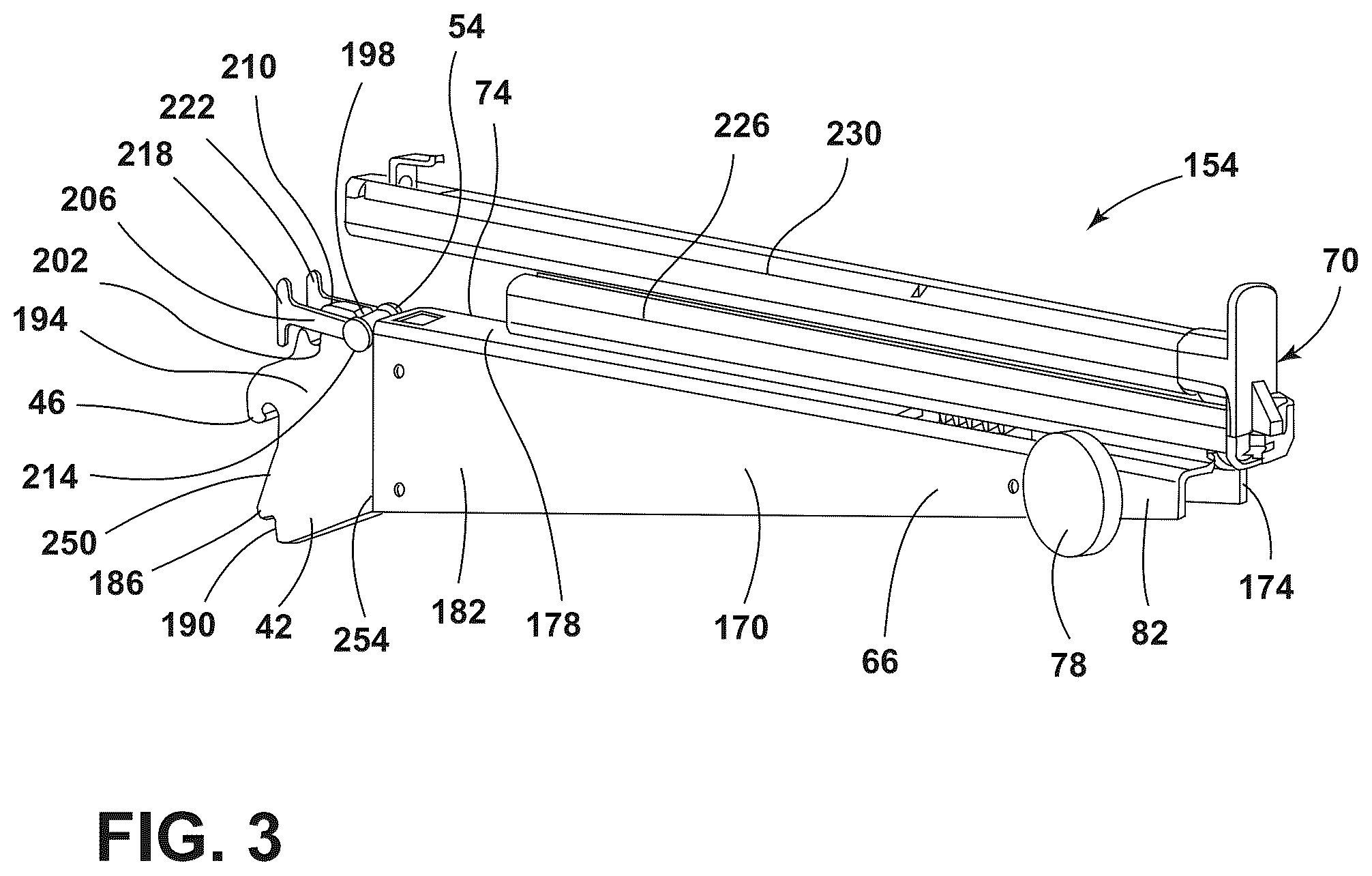 Patent US12098879 Figure 3 – Support assembly for appliance