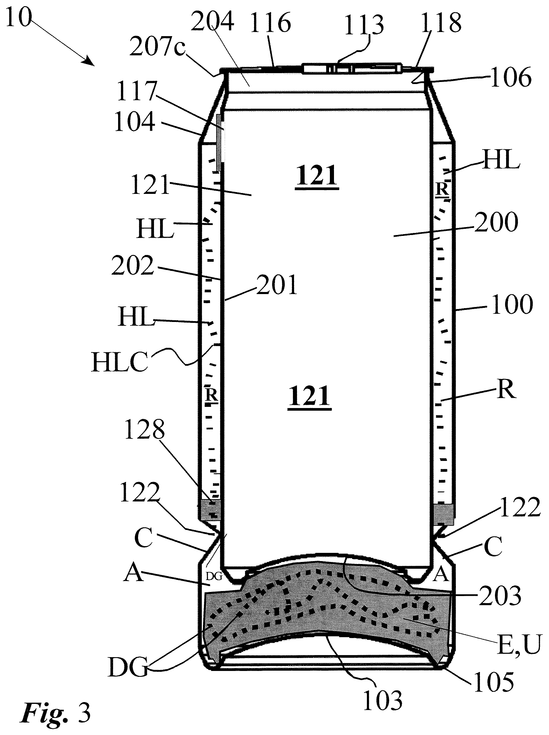 Patent US12098880 Figure 3 – Apparatus for chilling beverages and other food products and process of manufacture