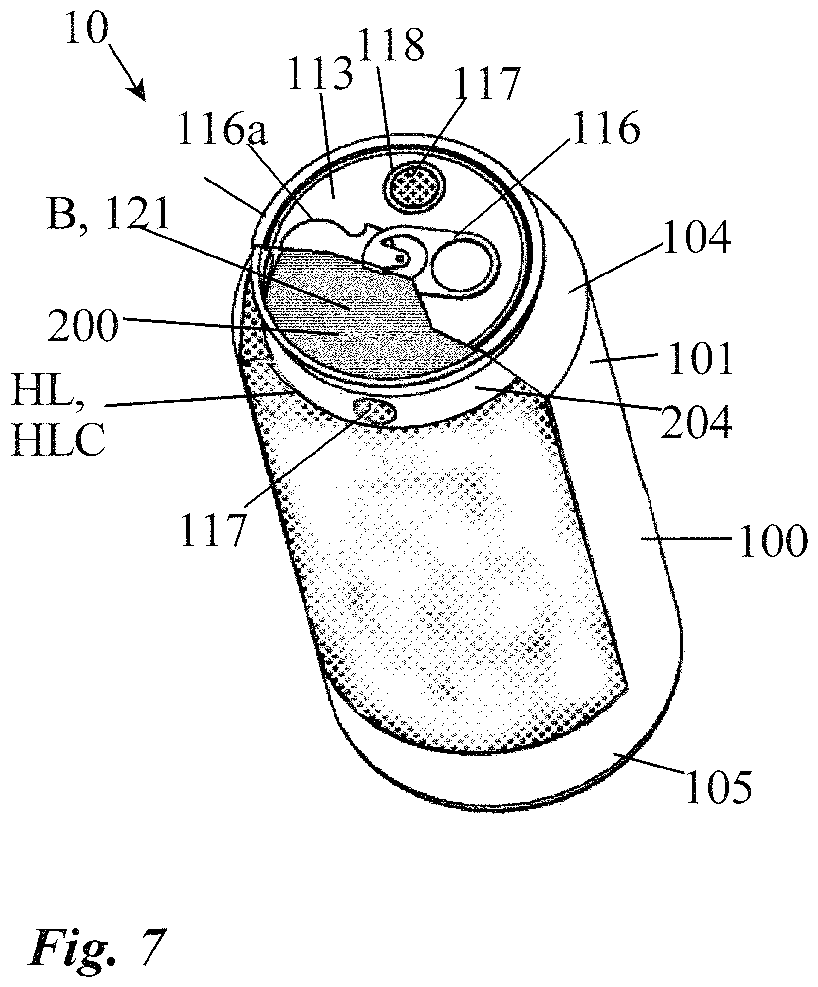 Patent US12098880 Figure 7 – Apparatus for chilling beverages and other food products and process of manufacture