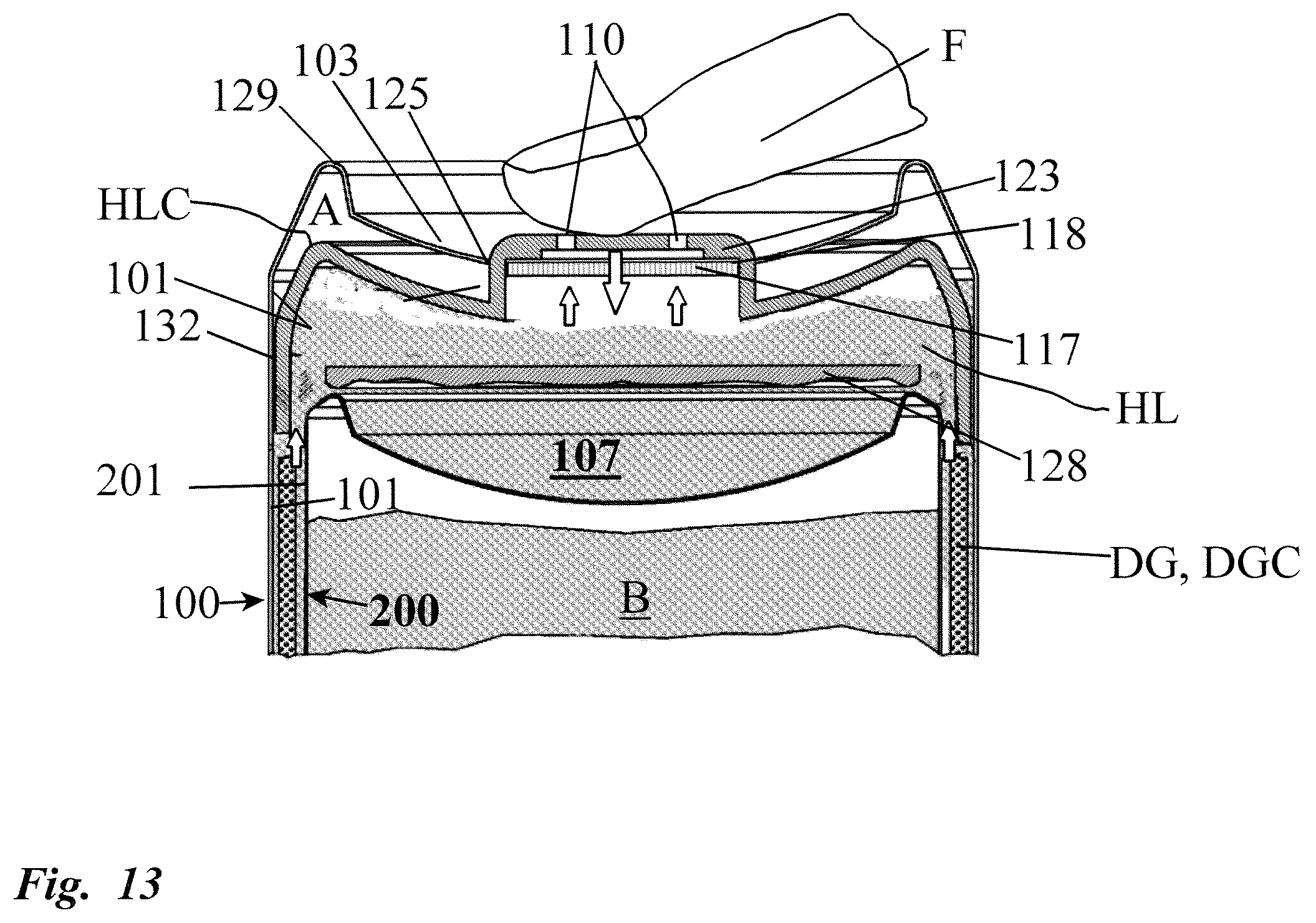 Patent US12098880 Figure 13 – Apparatus for chilling beverages and other food products and process of manufacture