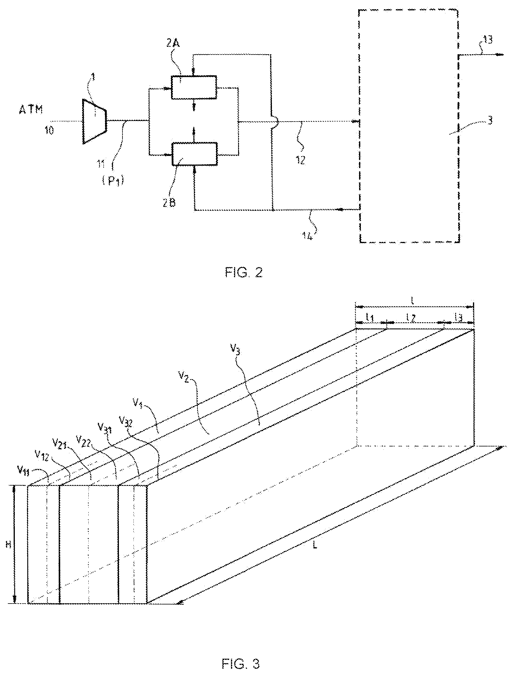 Patent US12098883 Figure 2 – System and method for separating air gases at low pressure