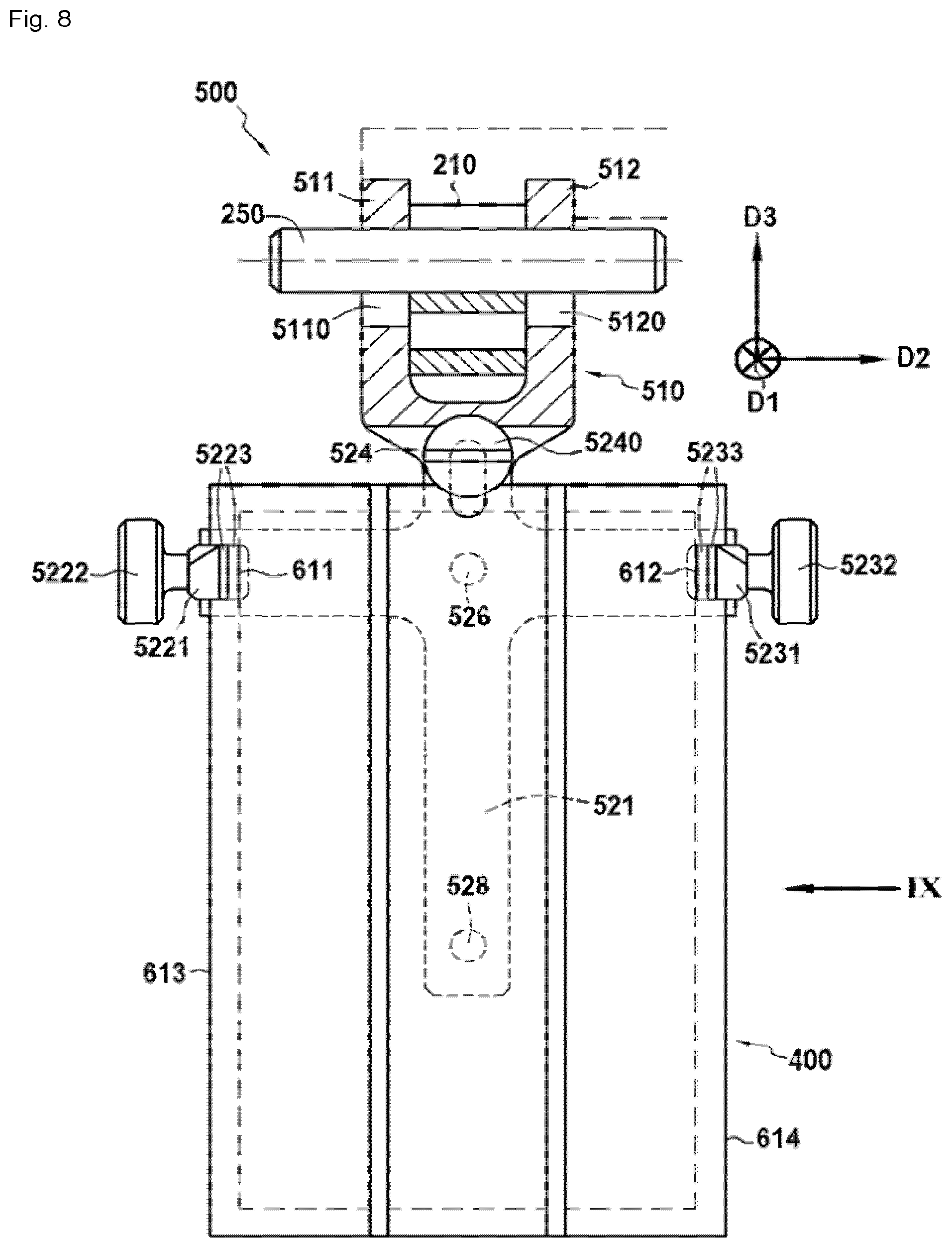 Patent US12098884 Figure 8 – Support tooling for porous preforms to be infiltrated and oven using such a tooling
