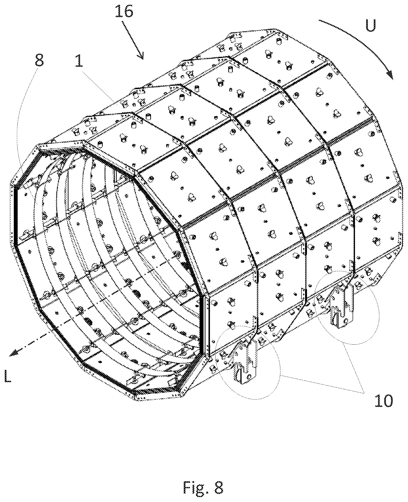 Patent US12098885 Figure 7 – Shielding for a high-temperature furnace