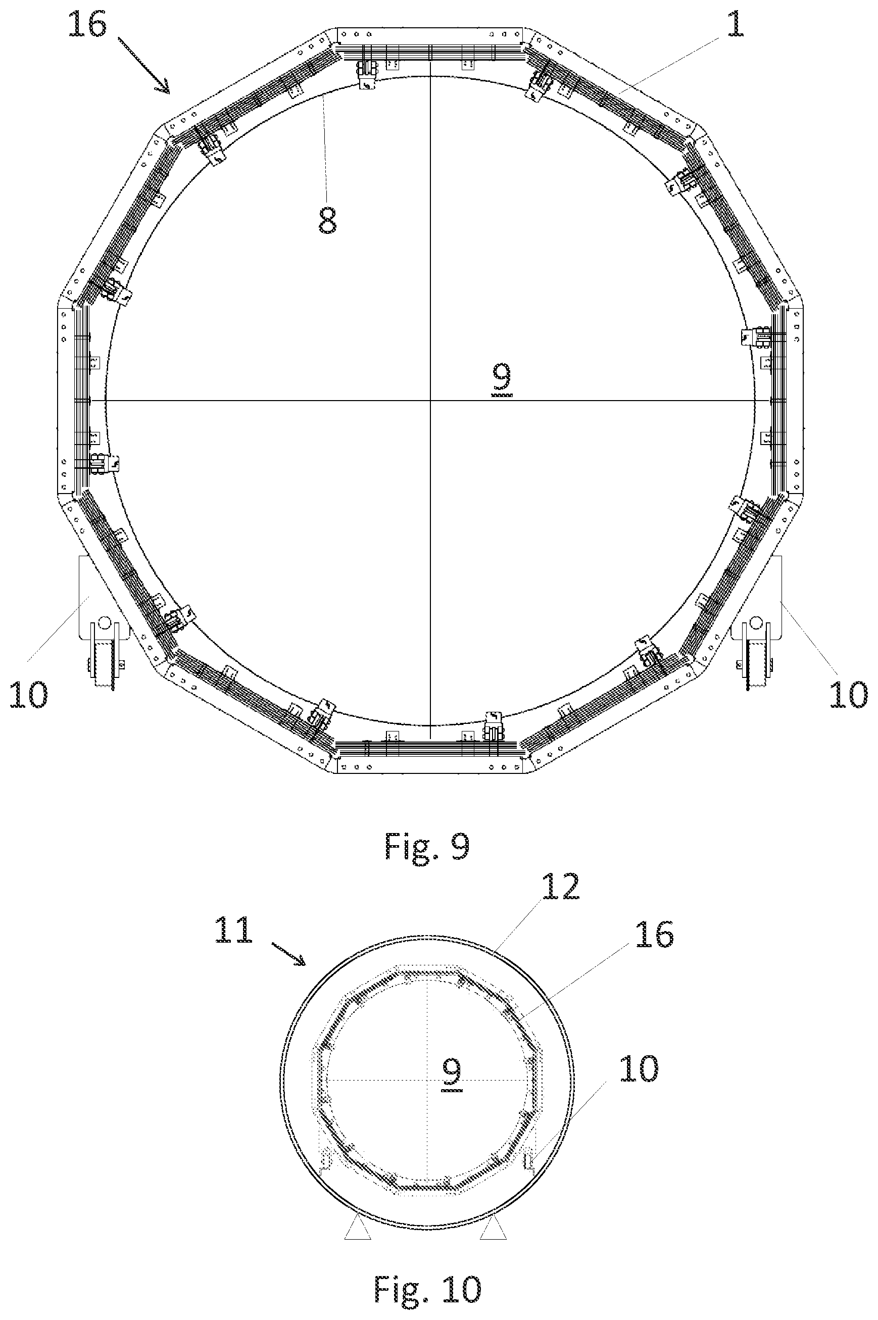 Patent US12098885 Figure 8 – Shielding for a high-temperature furnace