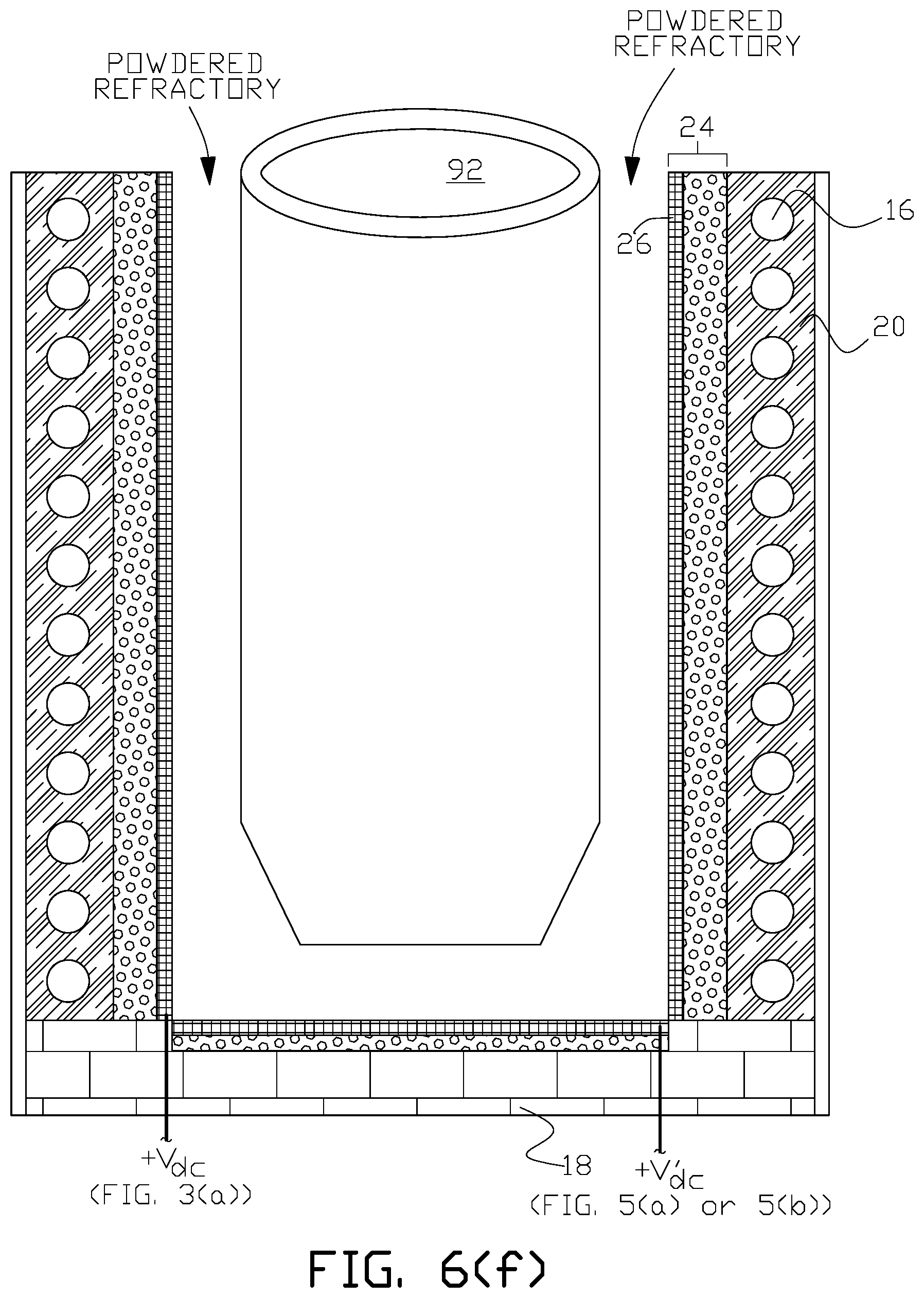 Patent US12098886 Figure 11 – Electric induction furnace with lining wear detection system