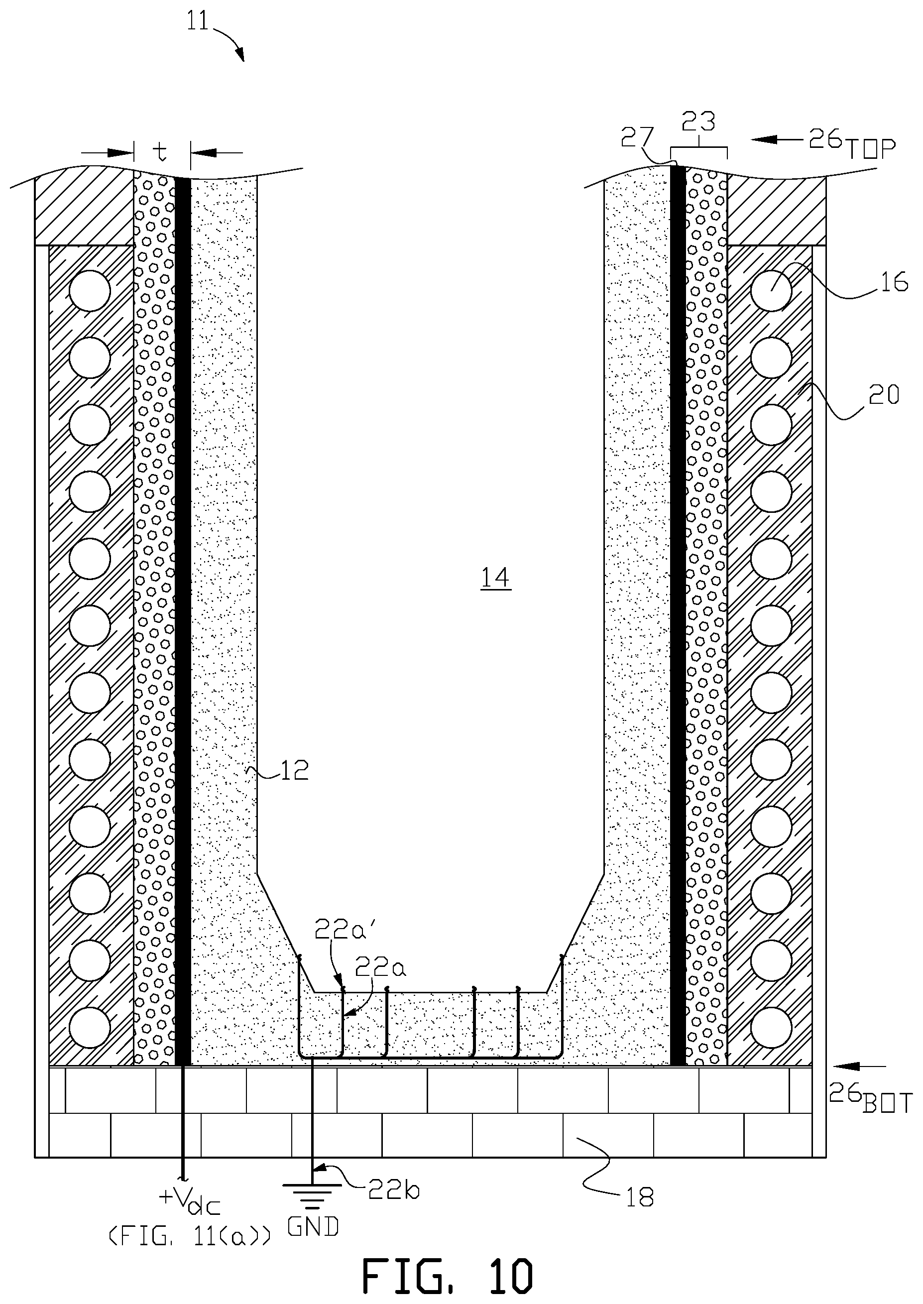 Patent US12098886 Figure 15 – Electric induction furnace with lining wear detection system