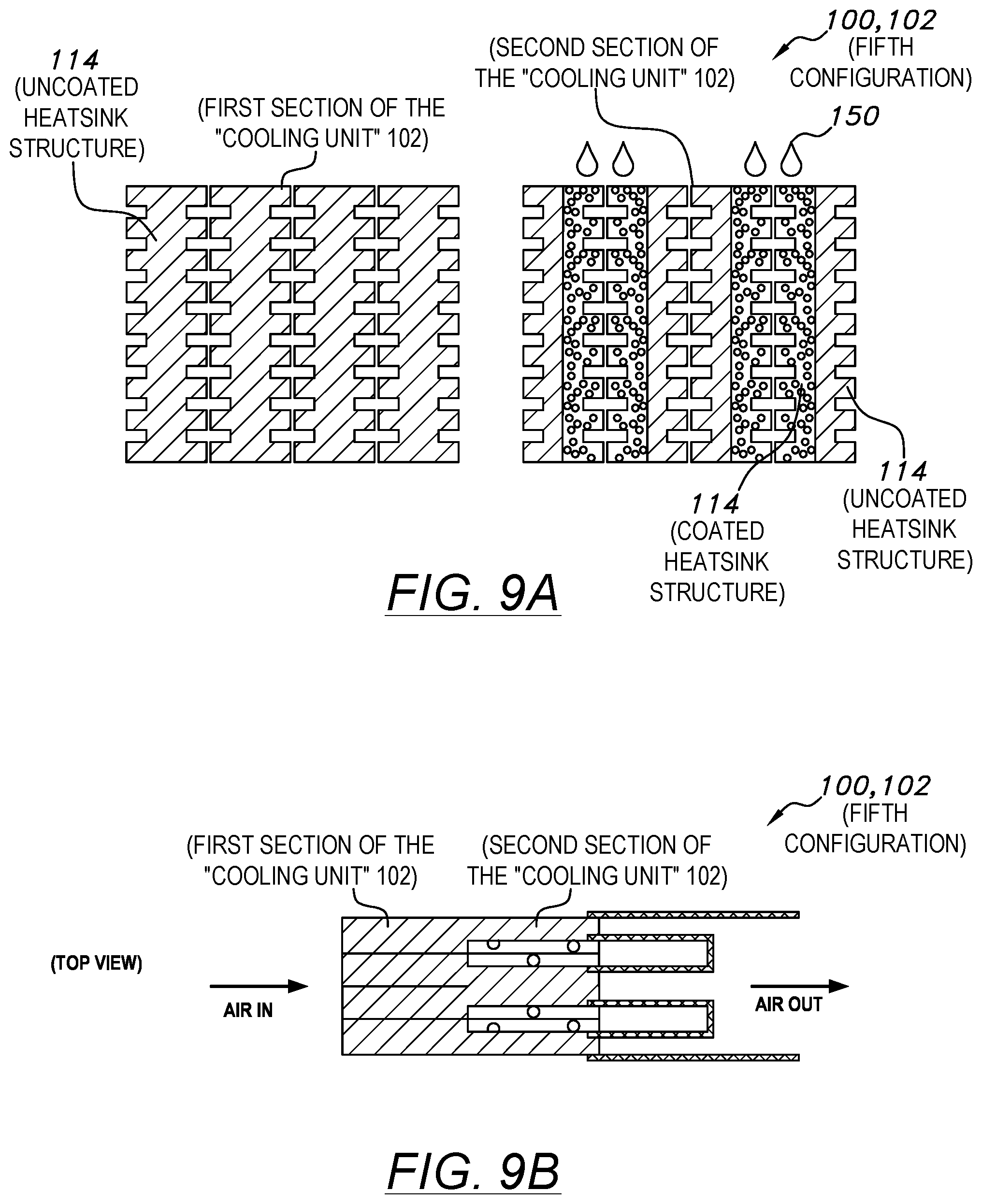 Patent US12098890 Figure 6 – Evaporative cooling system