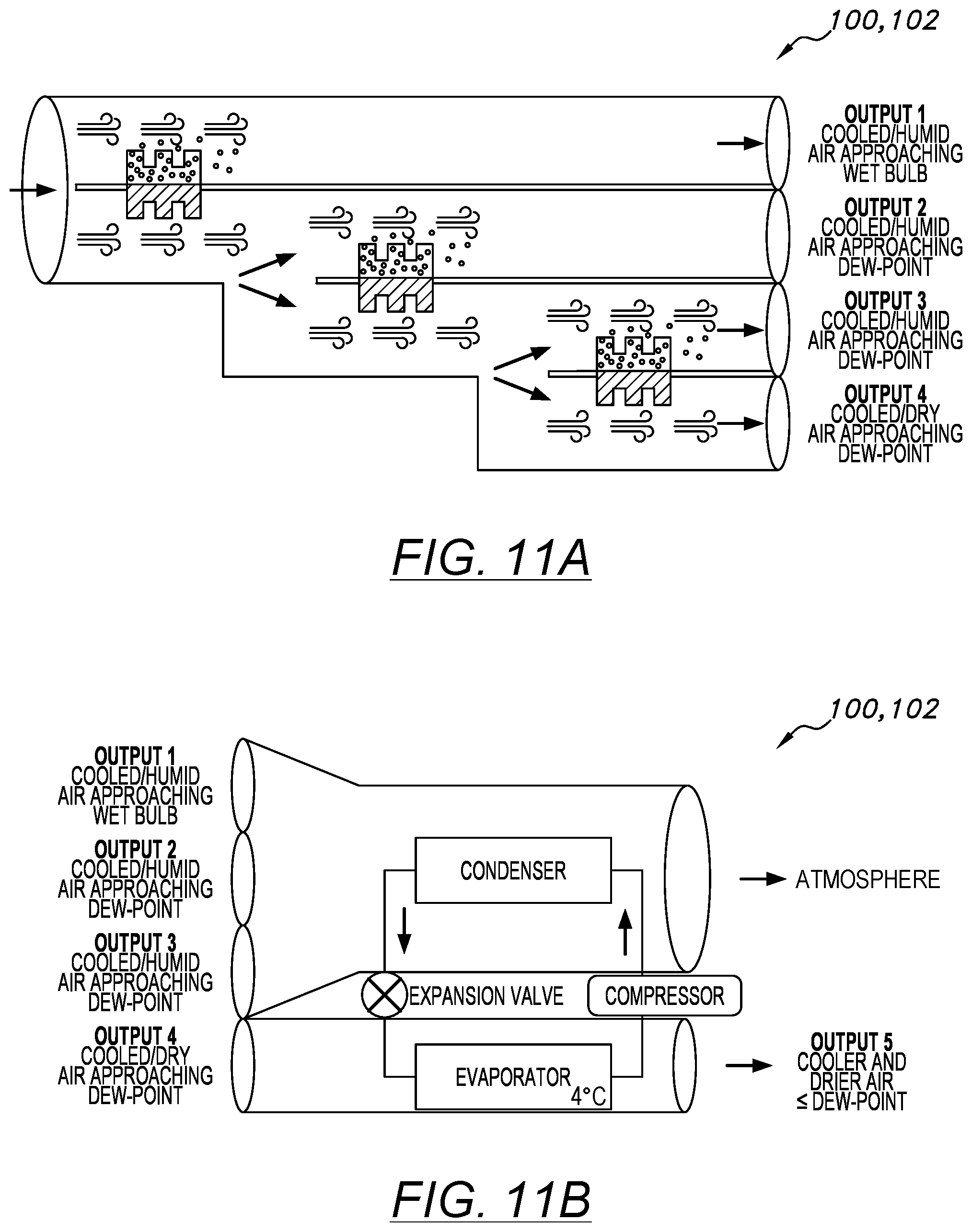 Patent US12098890 Figure 8 – Evaporative cooling system