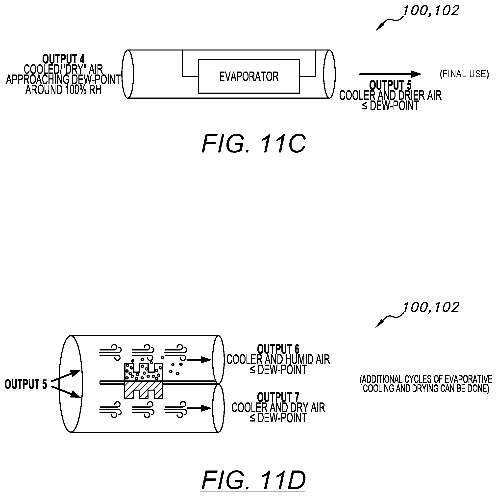 Patent US12098890 Figure 9 – Evaporative cooling system