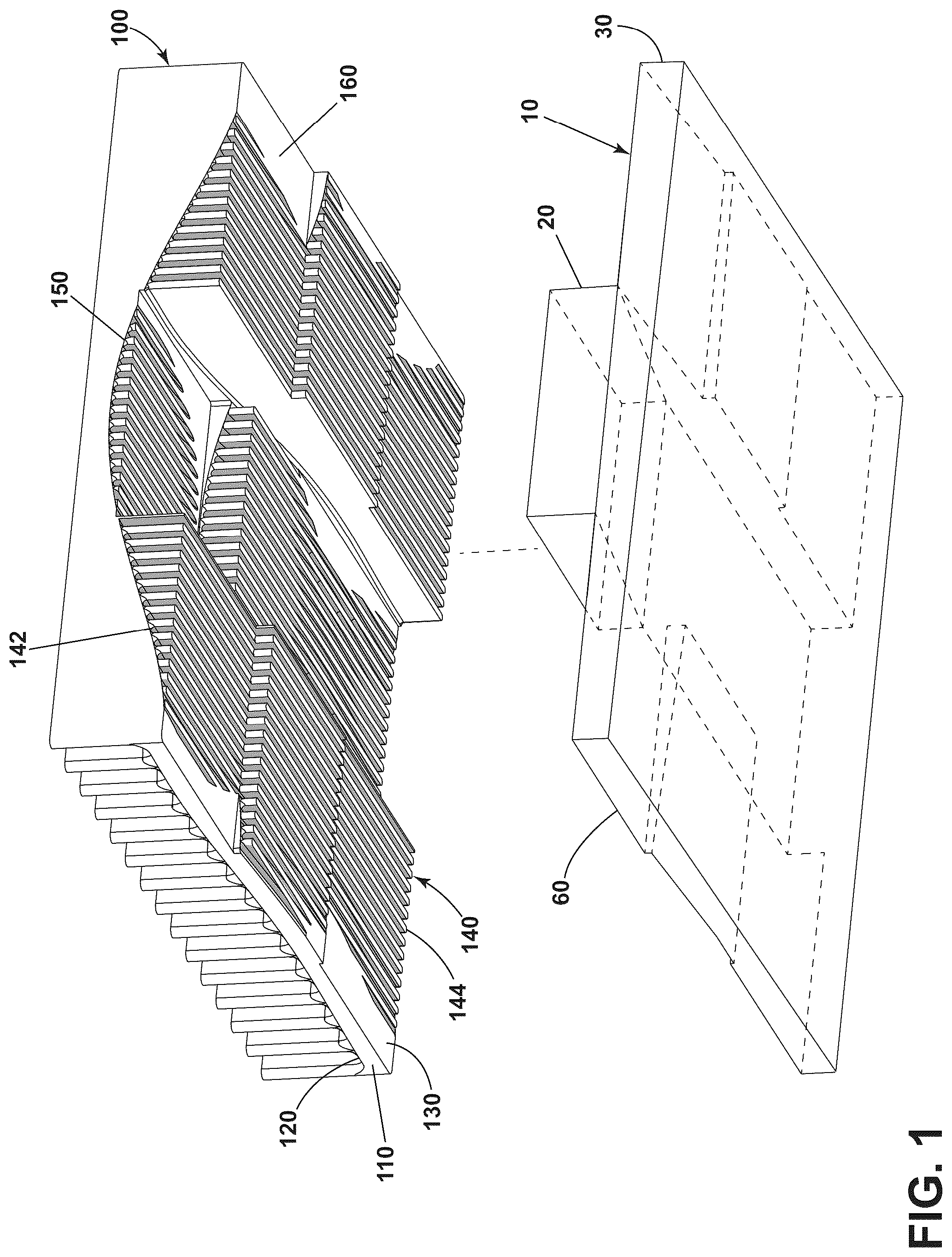 Patent US12098893 Figure 1 – Topological heatsink