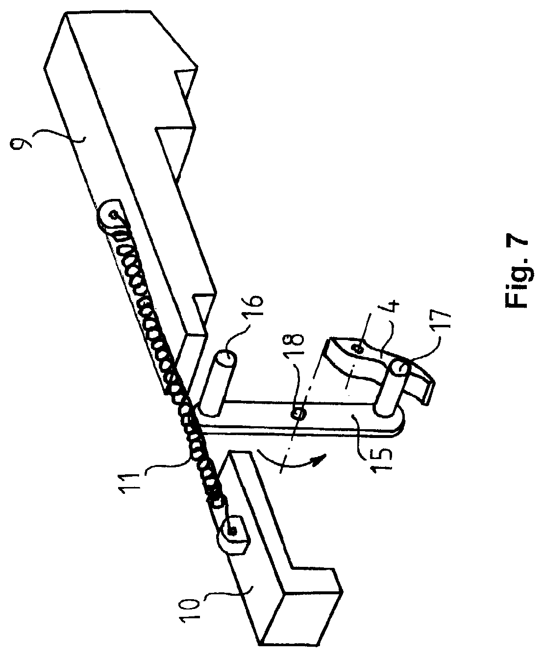Patent US12098895 Figure 7 – Device for converting a semi-automatic self-loading gun to a full automatic weapon