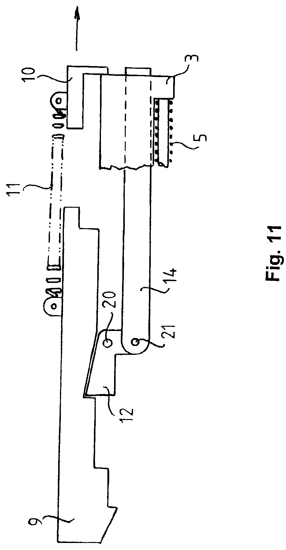 Patent US12098895 Figure 11 – Device for converting a semi-automatic self-loading gun to a full automatic weapon