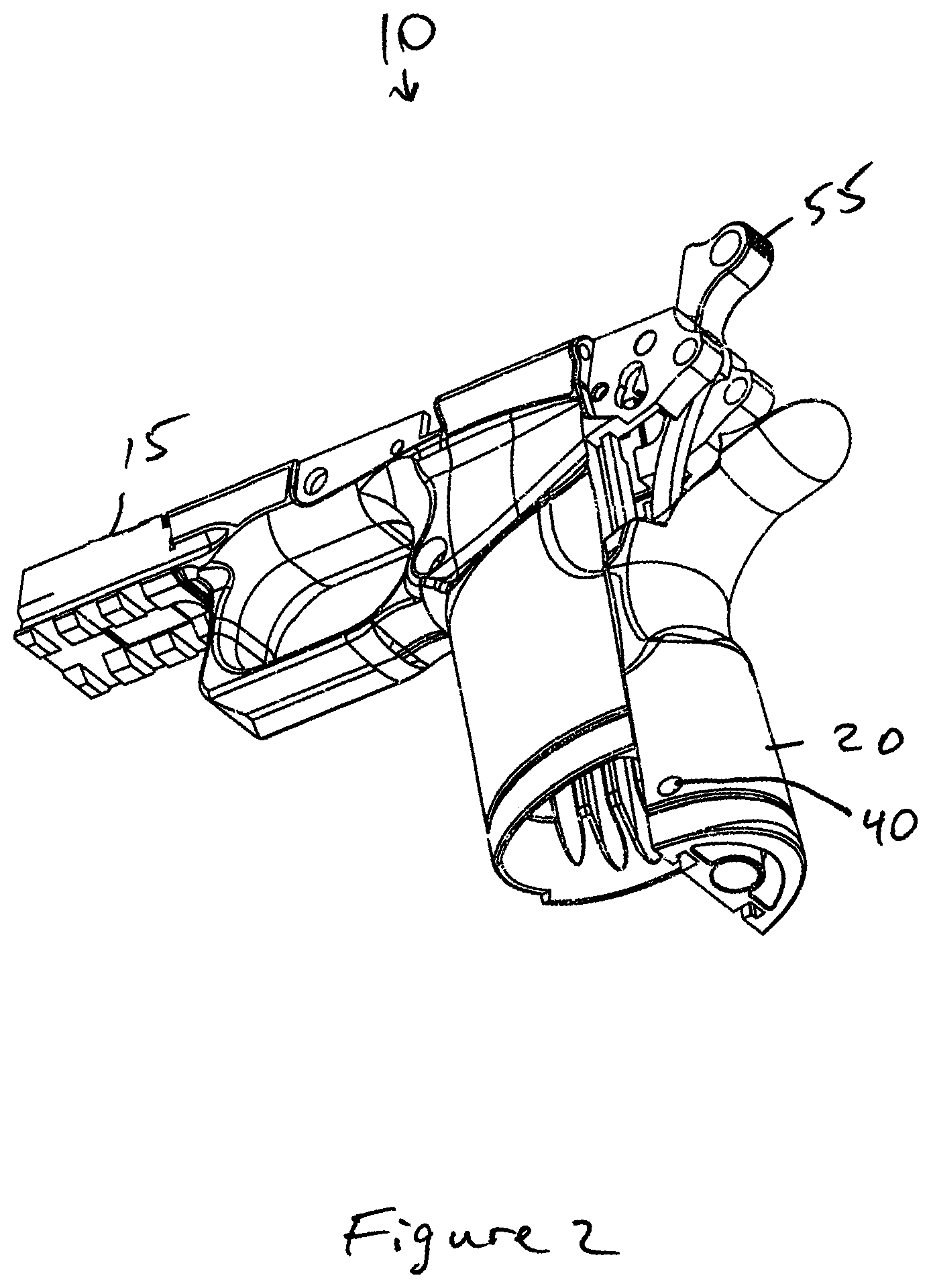 Patent US12098898 Figure 2 – Backstrap assembly for a firearm