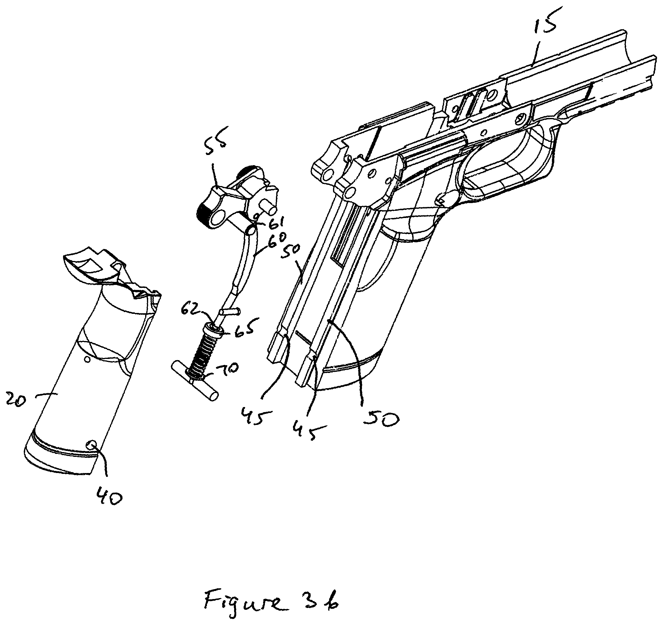 Patent US12098898 Figure 4 – Backstrap assembly for a firearm