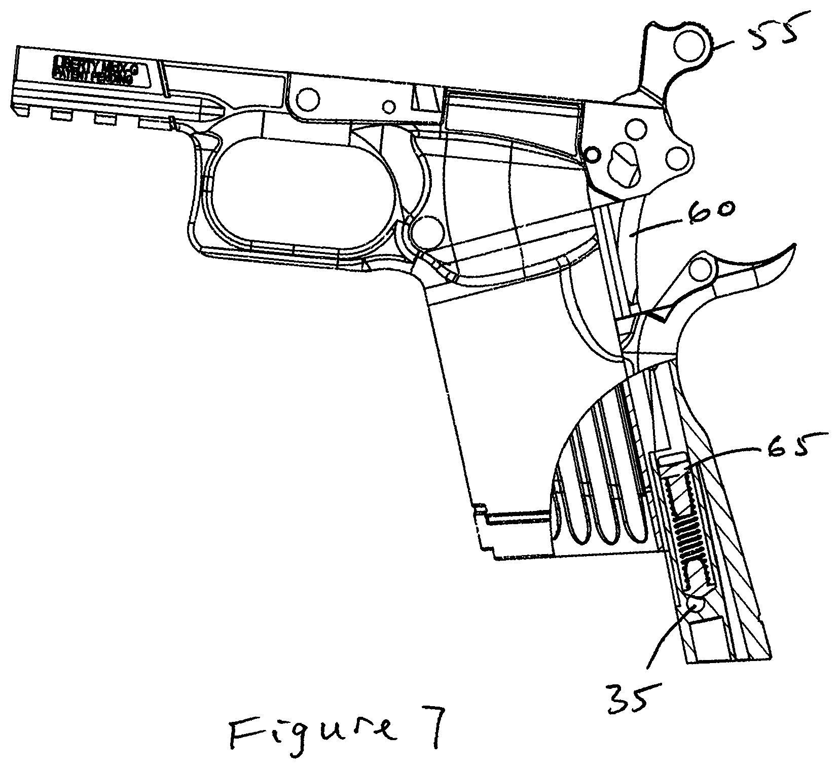 Patent US12098898 Figure 8 – Backstrap assembly for a firearm