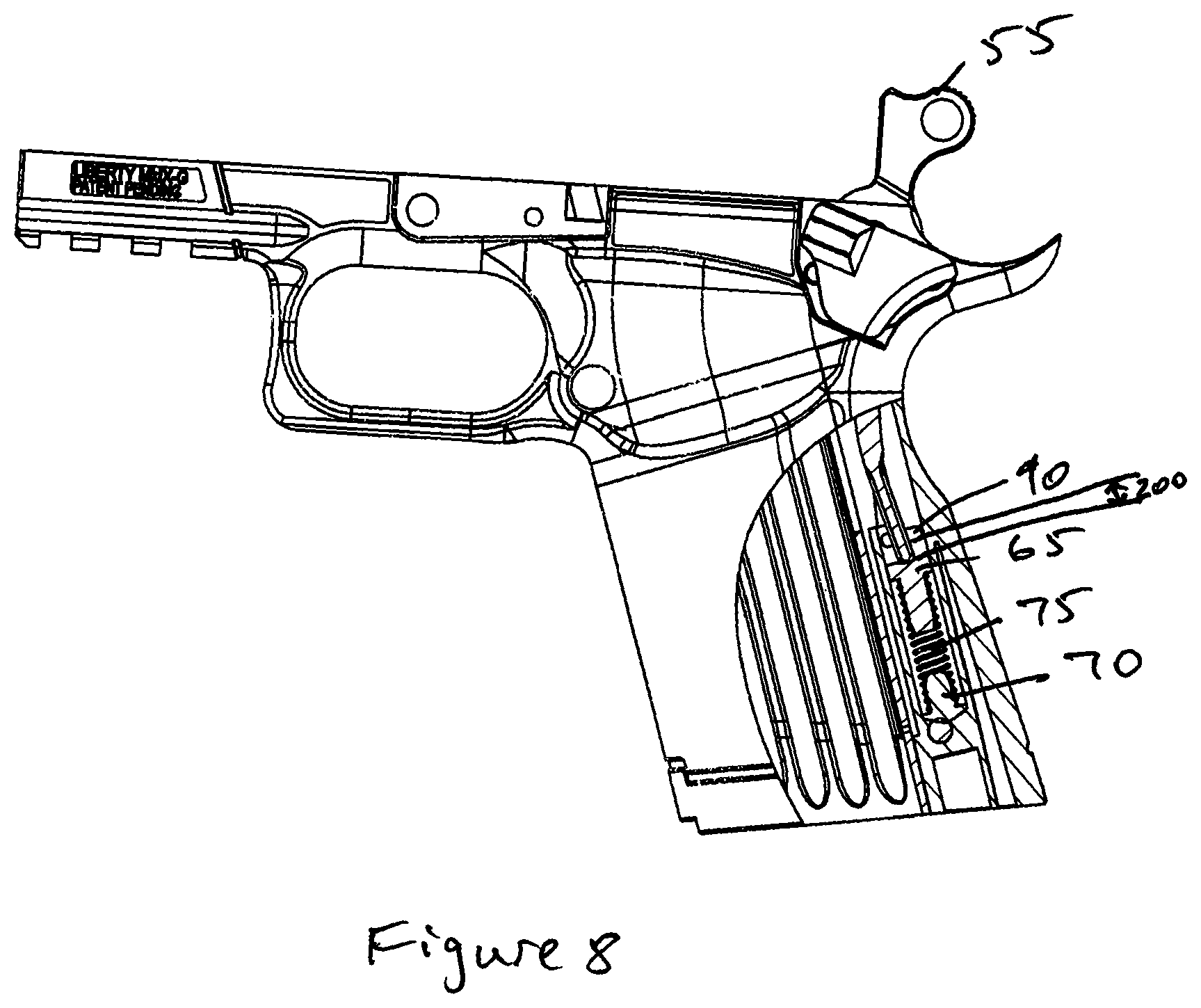 Patent US12098898 Figure 9 – Backstrap assembly for a firearm