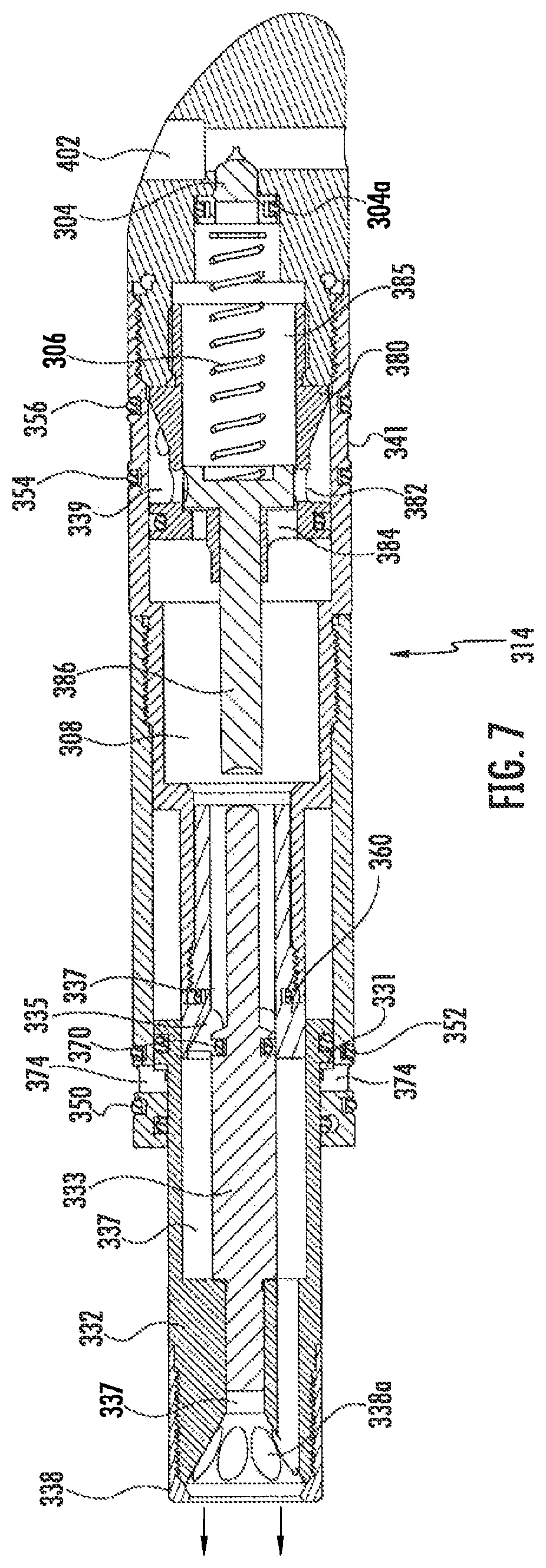 Patent US12098902 Figure 8 – Compressed gas gun
