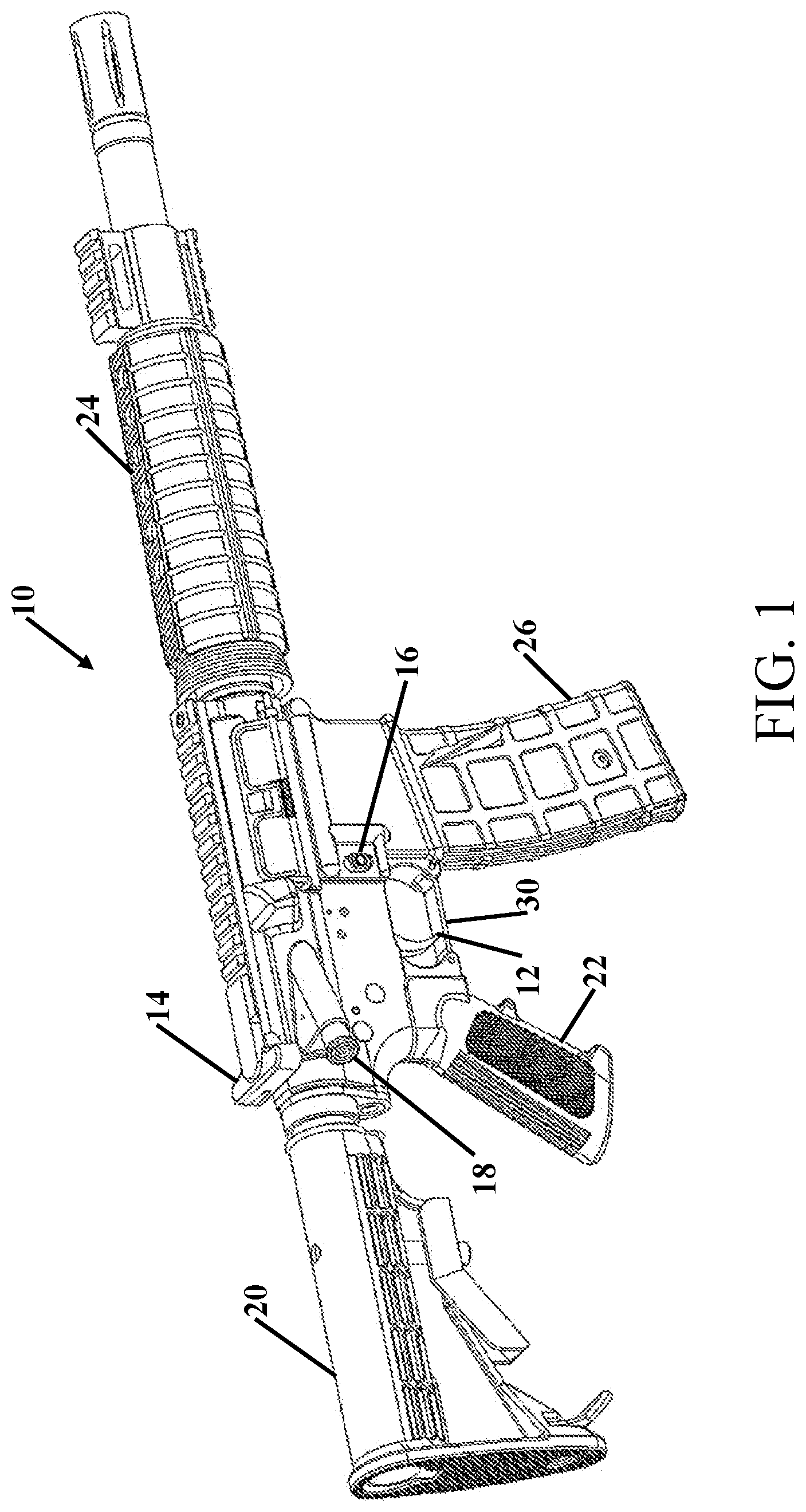 Patent US12098903 Figure 1 – Two-stage airgun fire and reset
