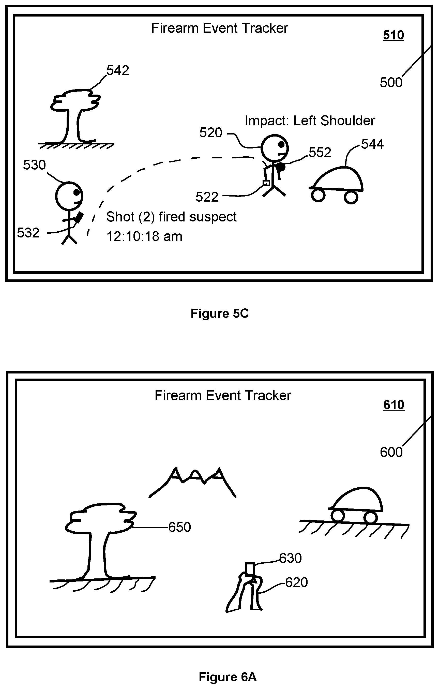Patent US12098905 Figure 5 – Firearm system that tracks points of aim of a firearm