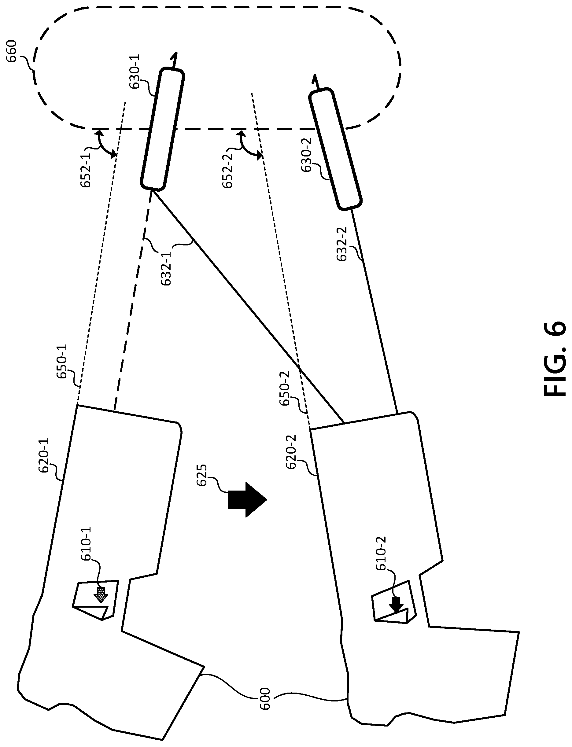 Patent US12098907 Figure 6 – Serial electrode deployment for conducted electrical weapon