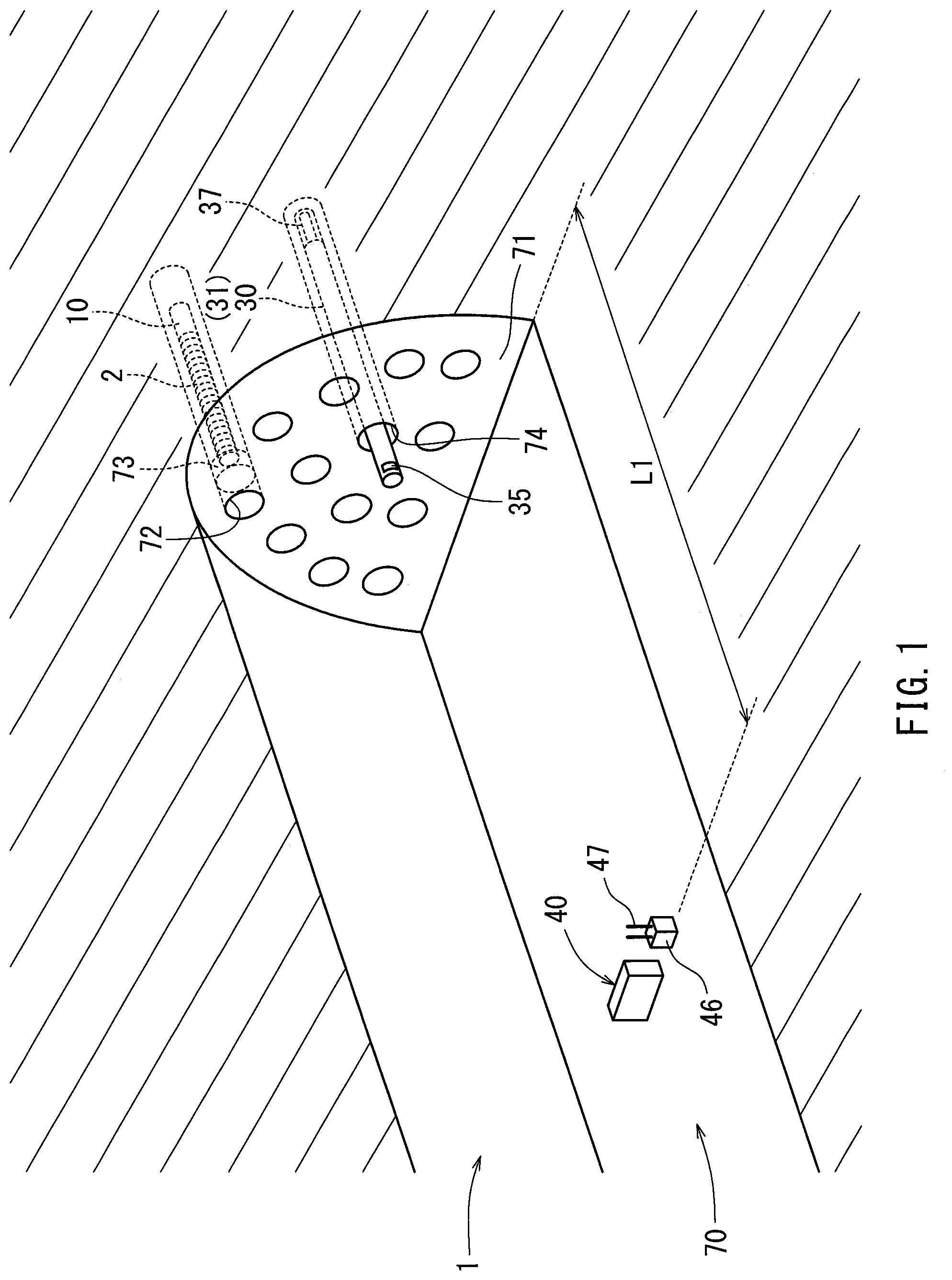 Patent US12098910 — Wireless detonation system, relay device for wireless detonation system, and wireless detonation method using wireless detonation system — Figure 1
