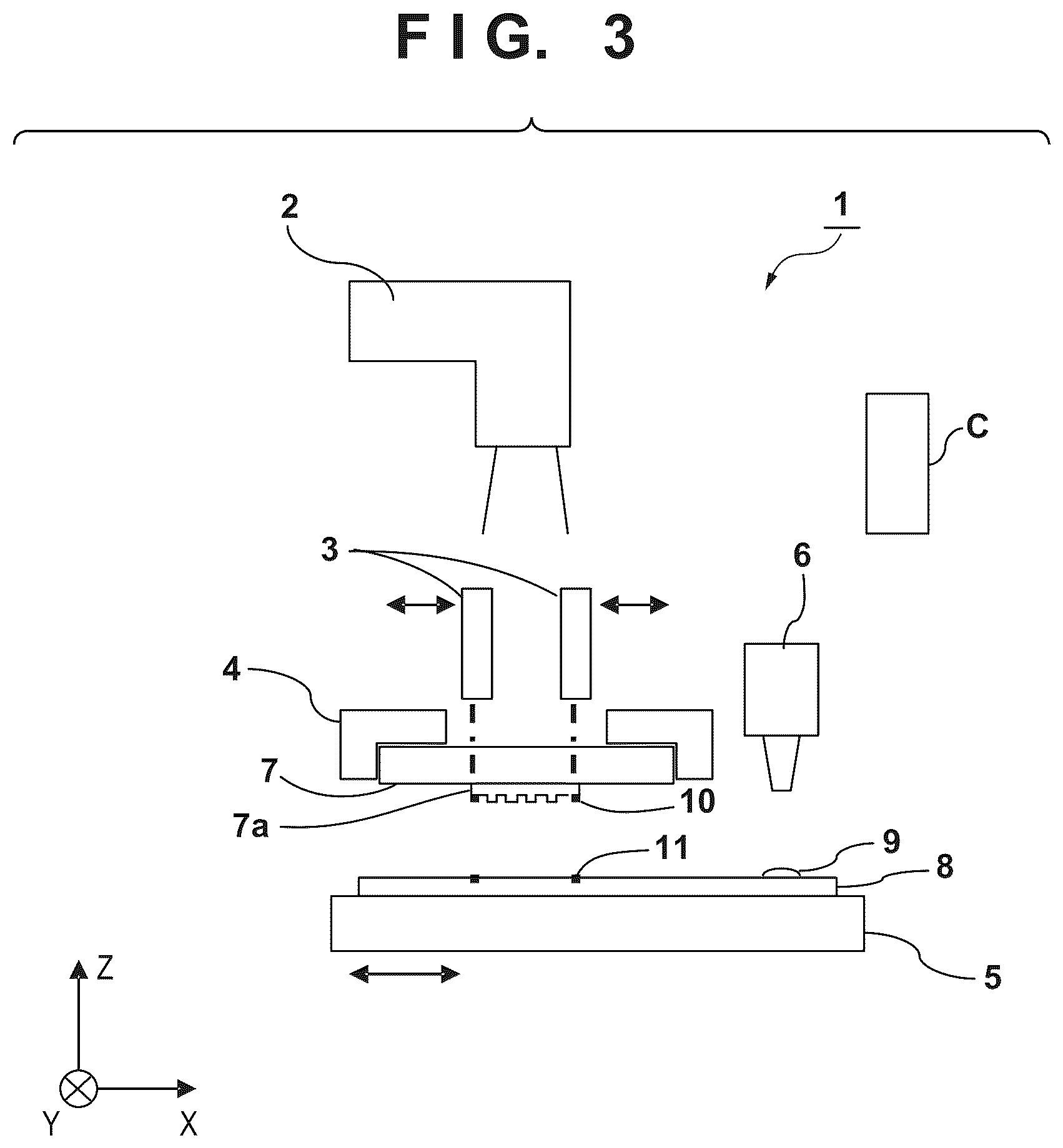 Patent US12098913 Figure 3 – Detector that detects relative positions of marks while blocking non-interference light