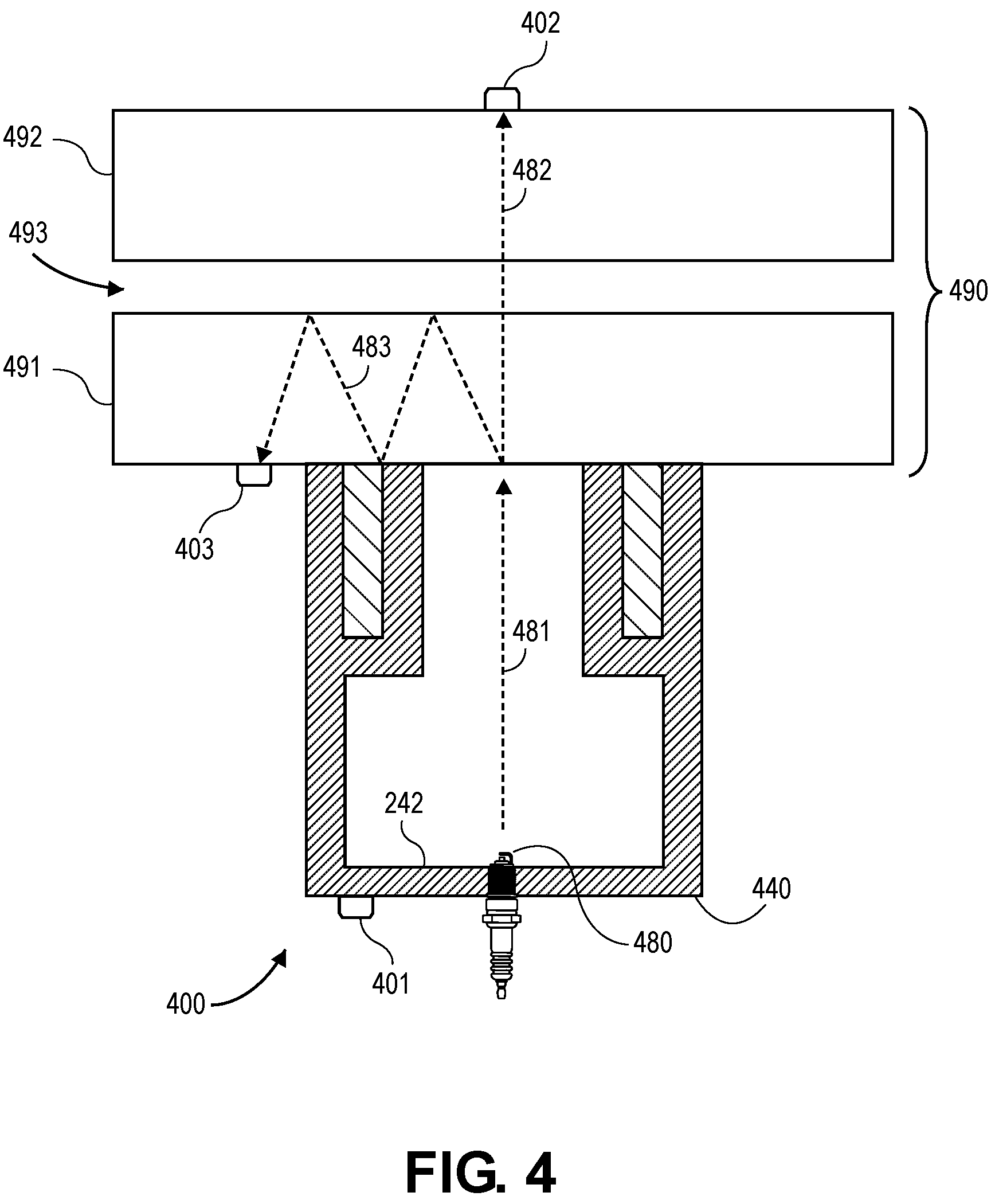 Patent US12098915 Figure 6 – Under water plasma elastics wave gap measuring