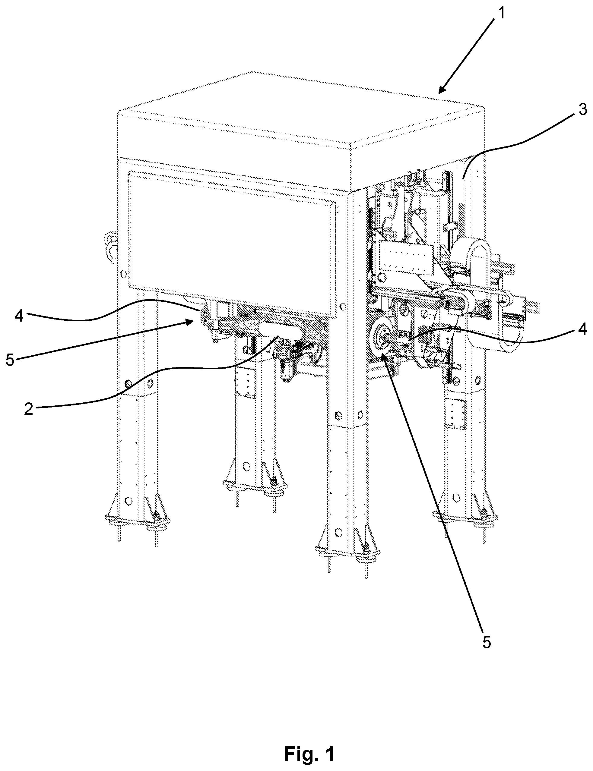 Patent US12098917 — Device for measuring the geometry of an axle of a motor vehicle — Figure 1