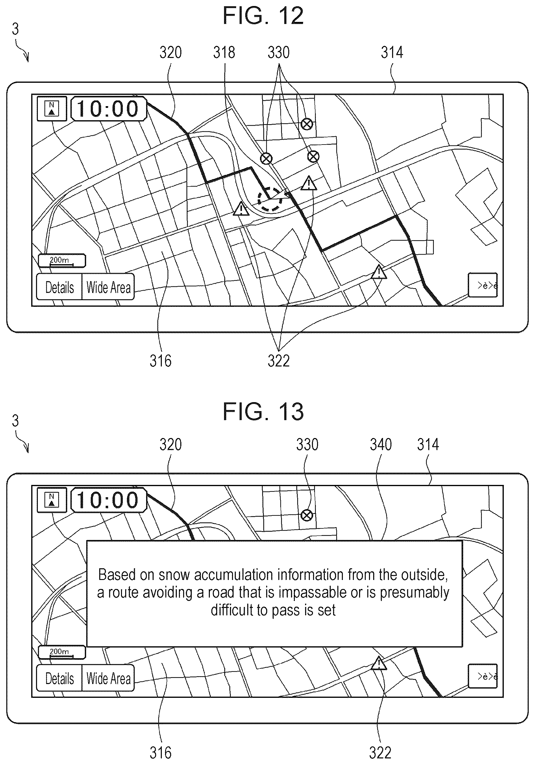 Patent US12098927 Figure 6 – Navigation system and server apparatus