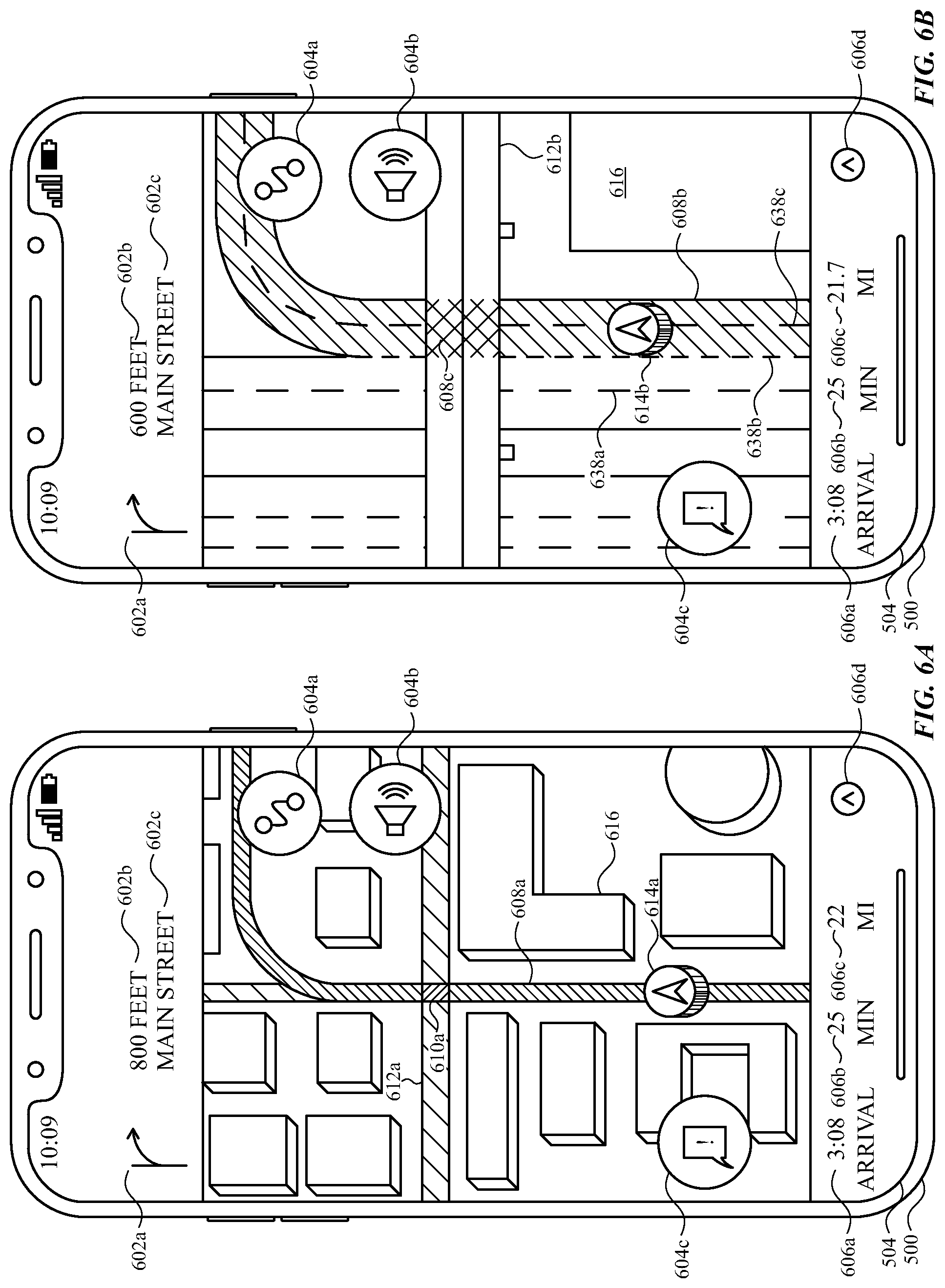 Patent US12098930 Figure 15 – User interfaces for maps and navigation