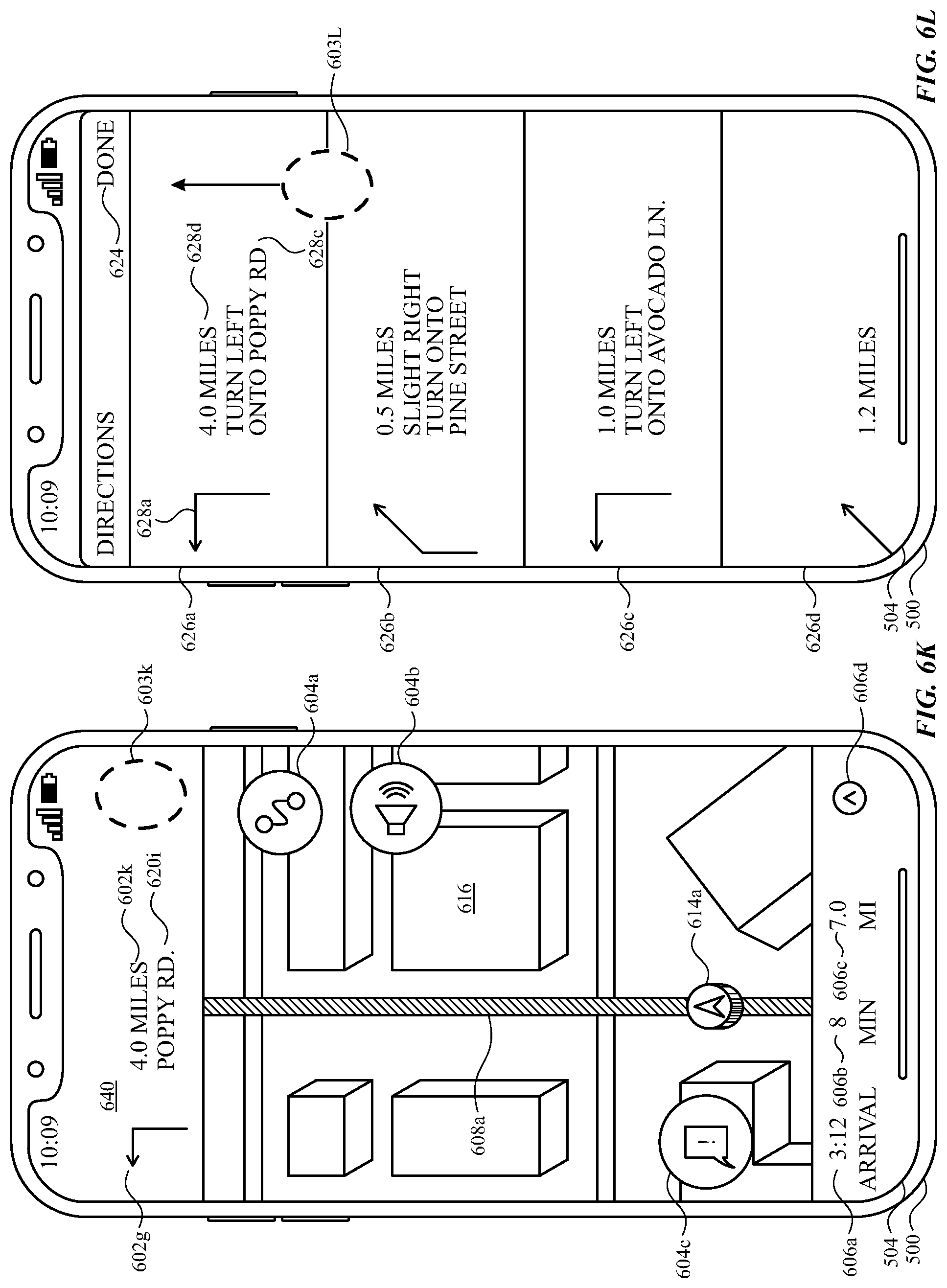 Patent US12098930 Figure 20 – User interfaces for maps and navigation