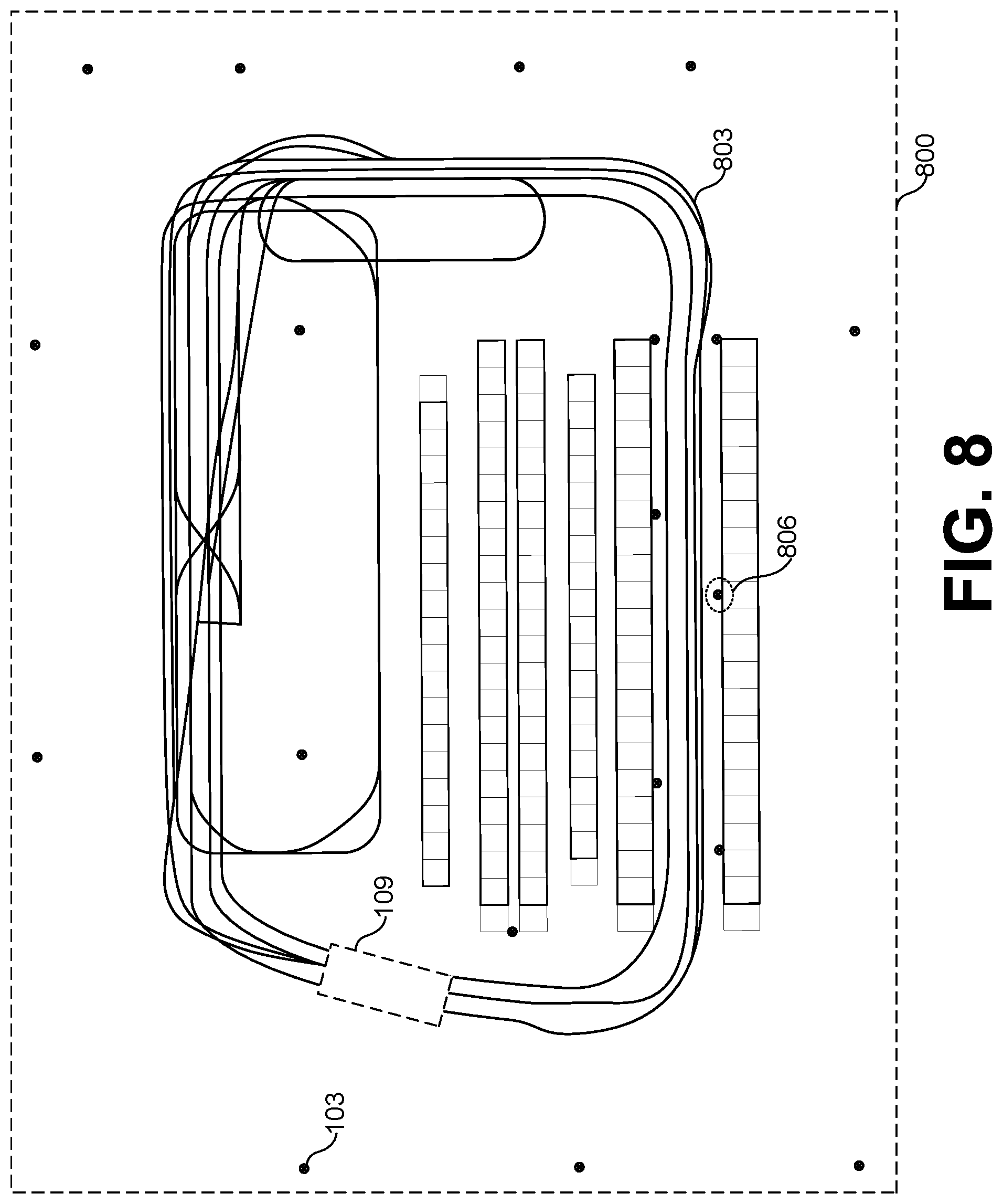 Patent US12098931 Figure 7 – Reflector-based surveying for automated guided vehicles