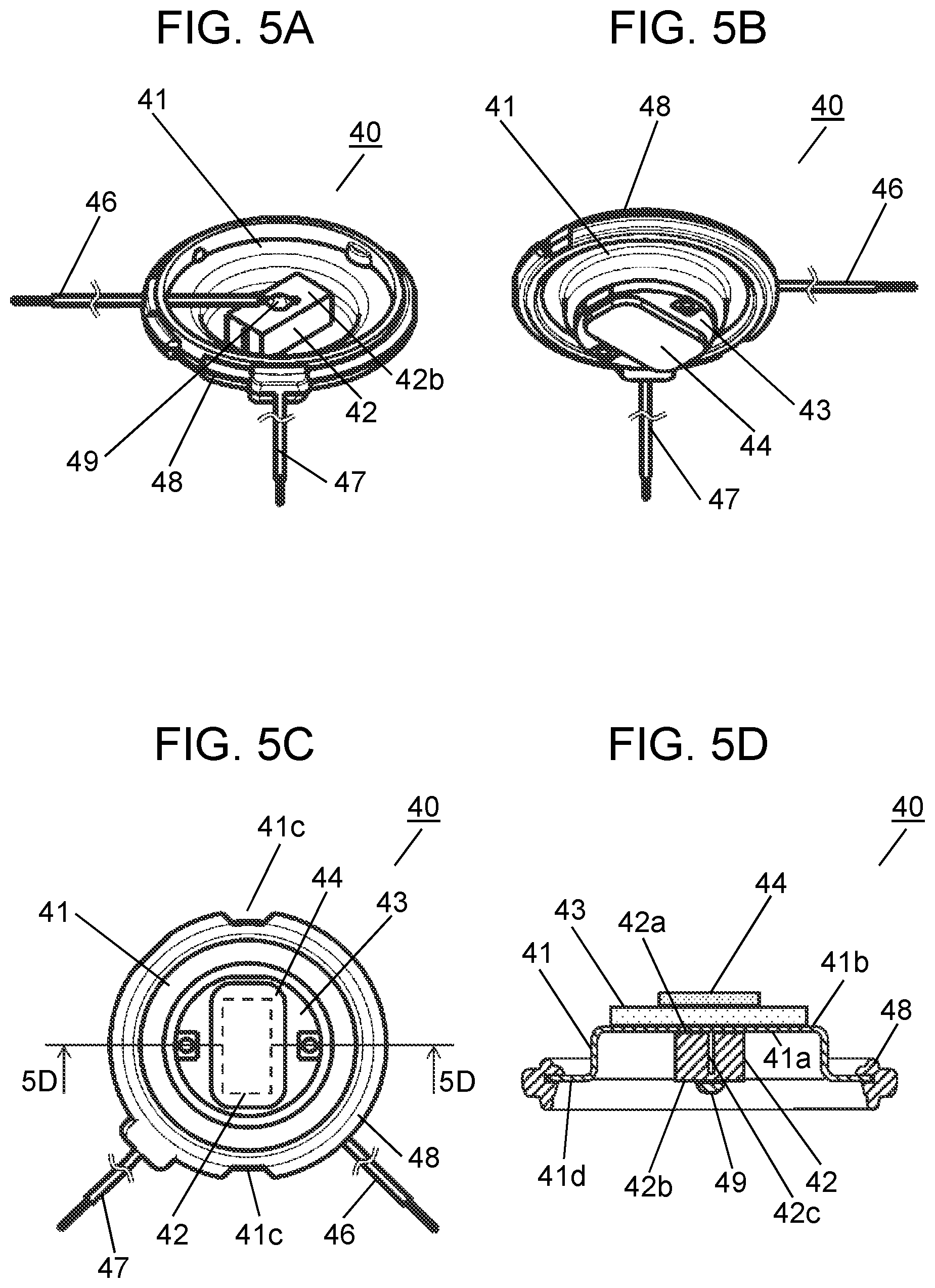 Patent US12098938 Figure 5 – Ultrasonic transceiver including piezoelectric element and stacked layers of a plurality of matching layers, and ultrasonic flow meter having the ultrasonic transceiver