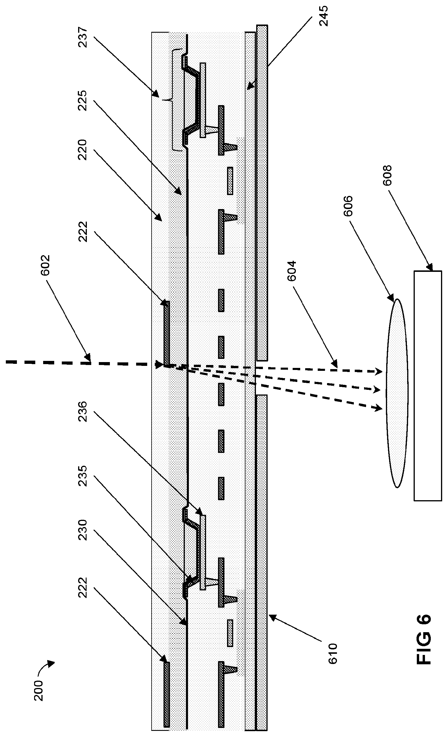 Patent US12098953 Figure 6 – Emissive display configured with through-display spectrometer