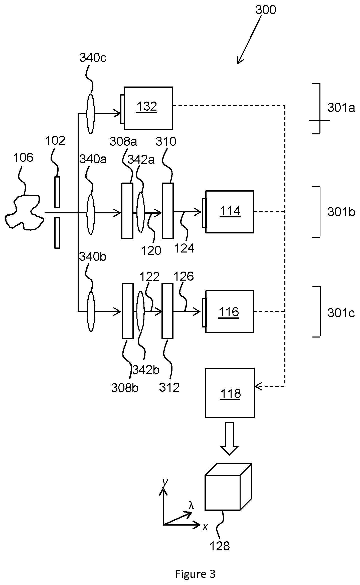 Patent US12098954 Figure 3 – Optical device and method