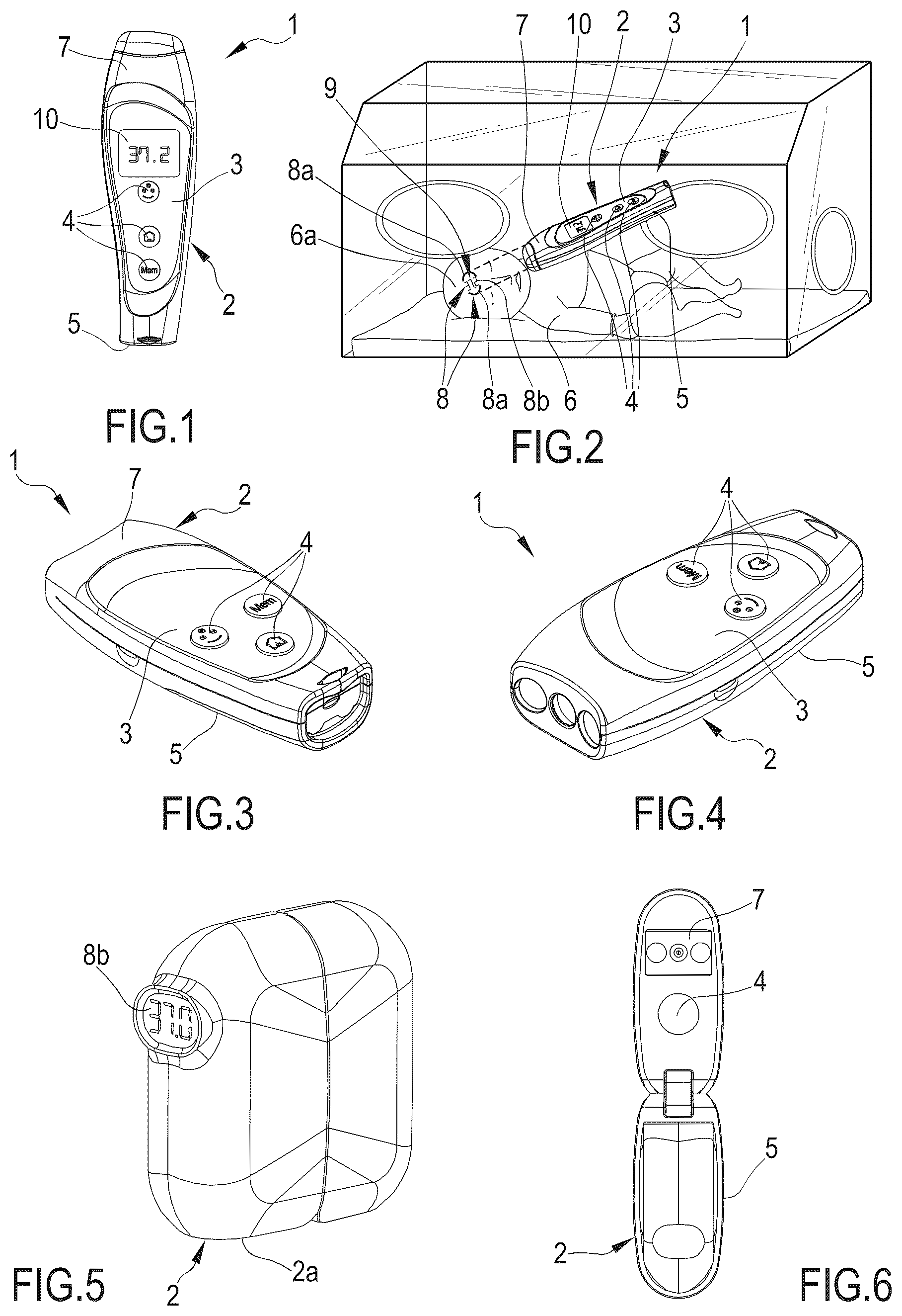 Patent US12098961 — Non-contact infrared thermometer — Figure 1
