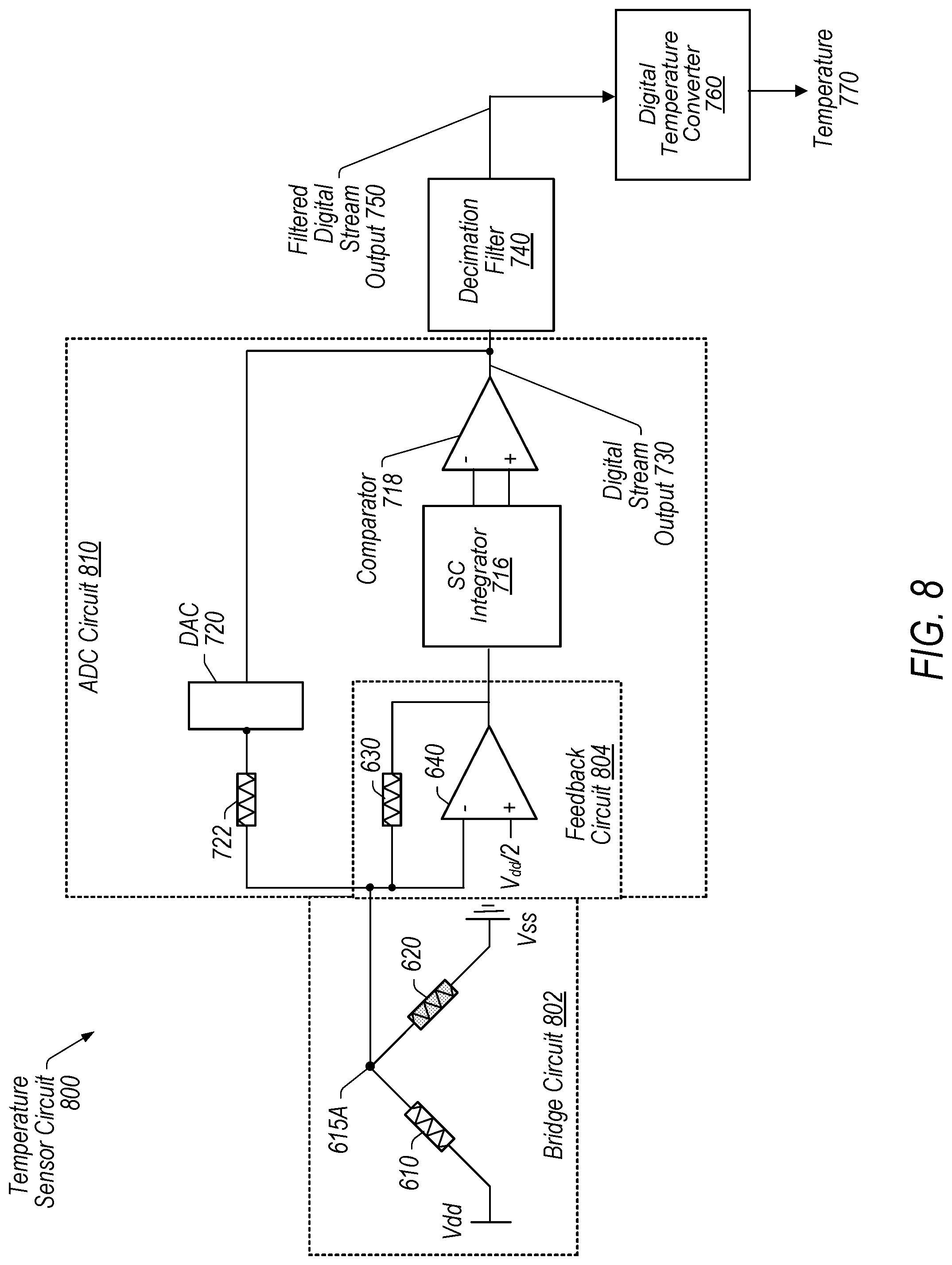 Patent US12098964 Figure 5 – Resistive hotspot temperature sensor