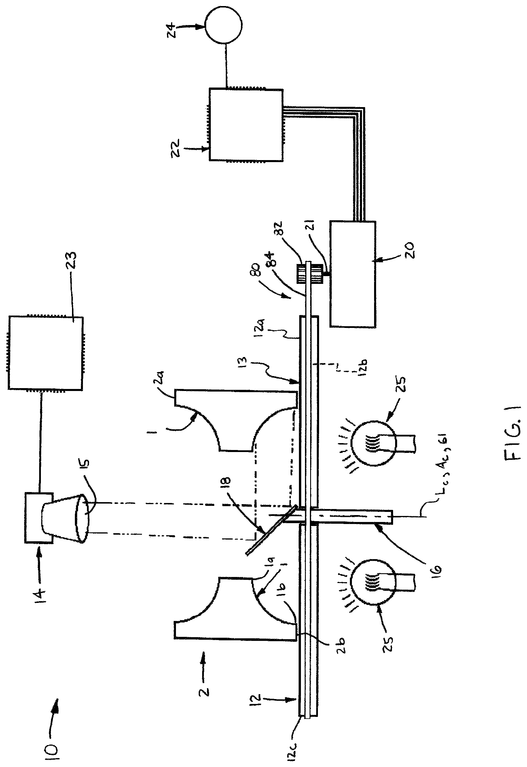 Patent US12098969 Figure 1 – Imaging system for recording images of bearing raceways