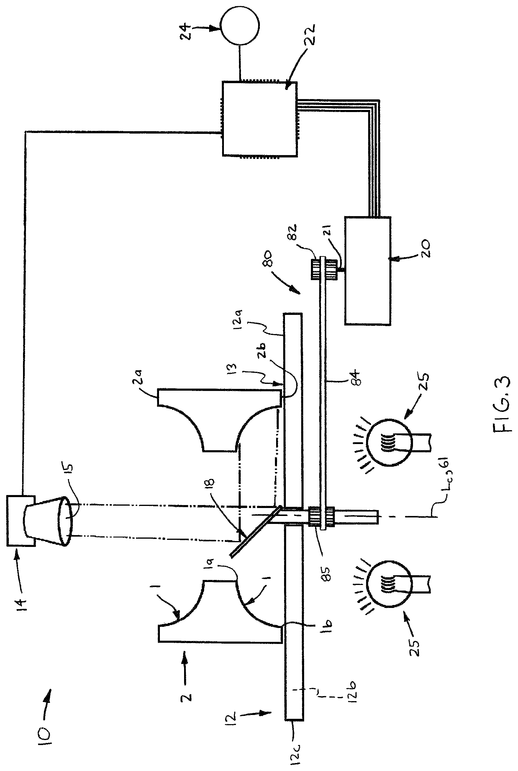 Patent US12098969 Figure 3 – Imaging system for recording images of bearing raceways