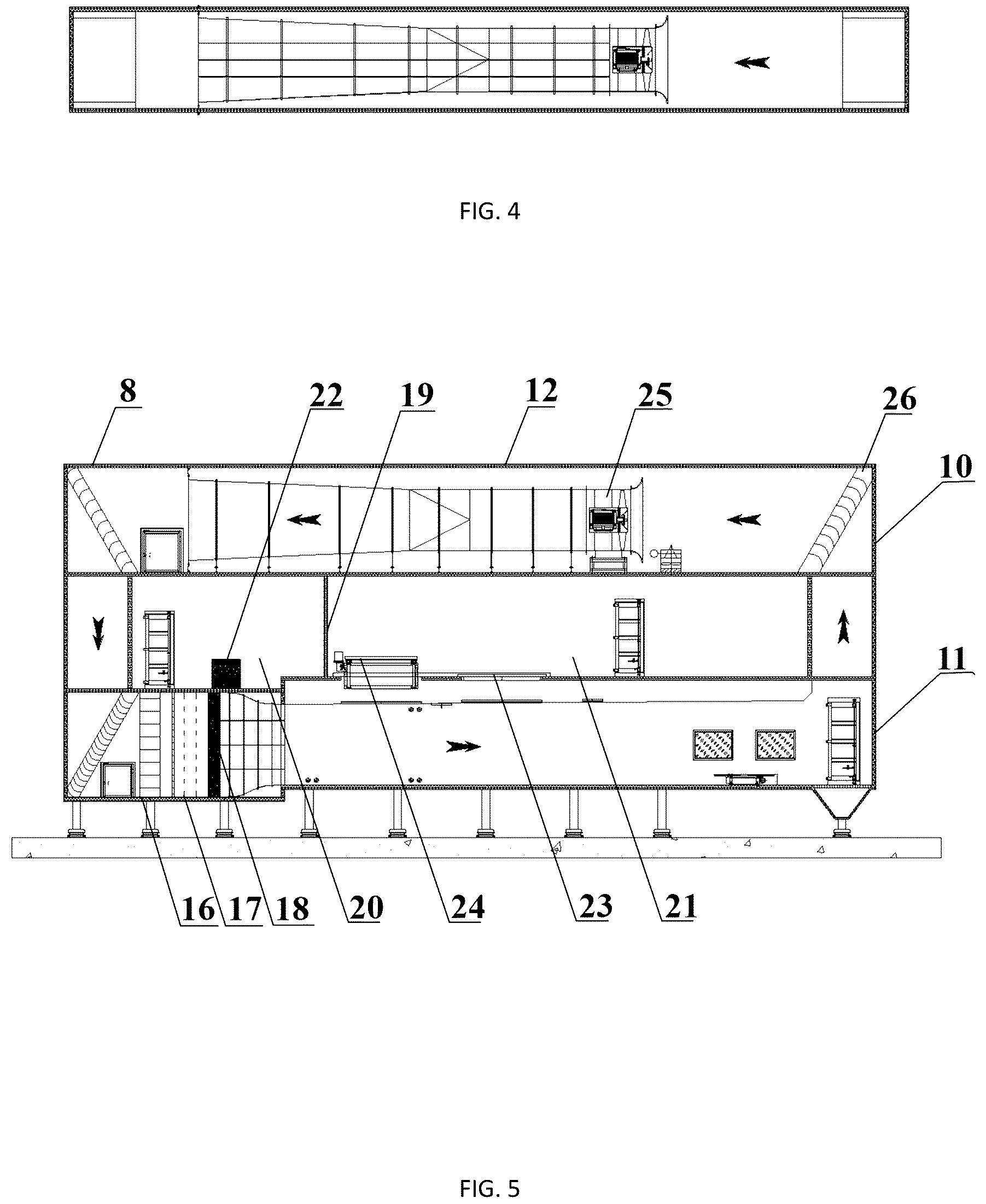 Patent US12098977 Figure 3 – Large-scale low-temperature controllable atmospheric boundary layer test system for wind and snow simulation