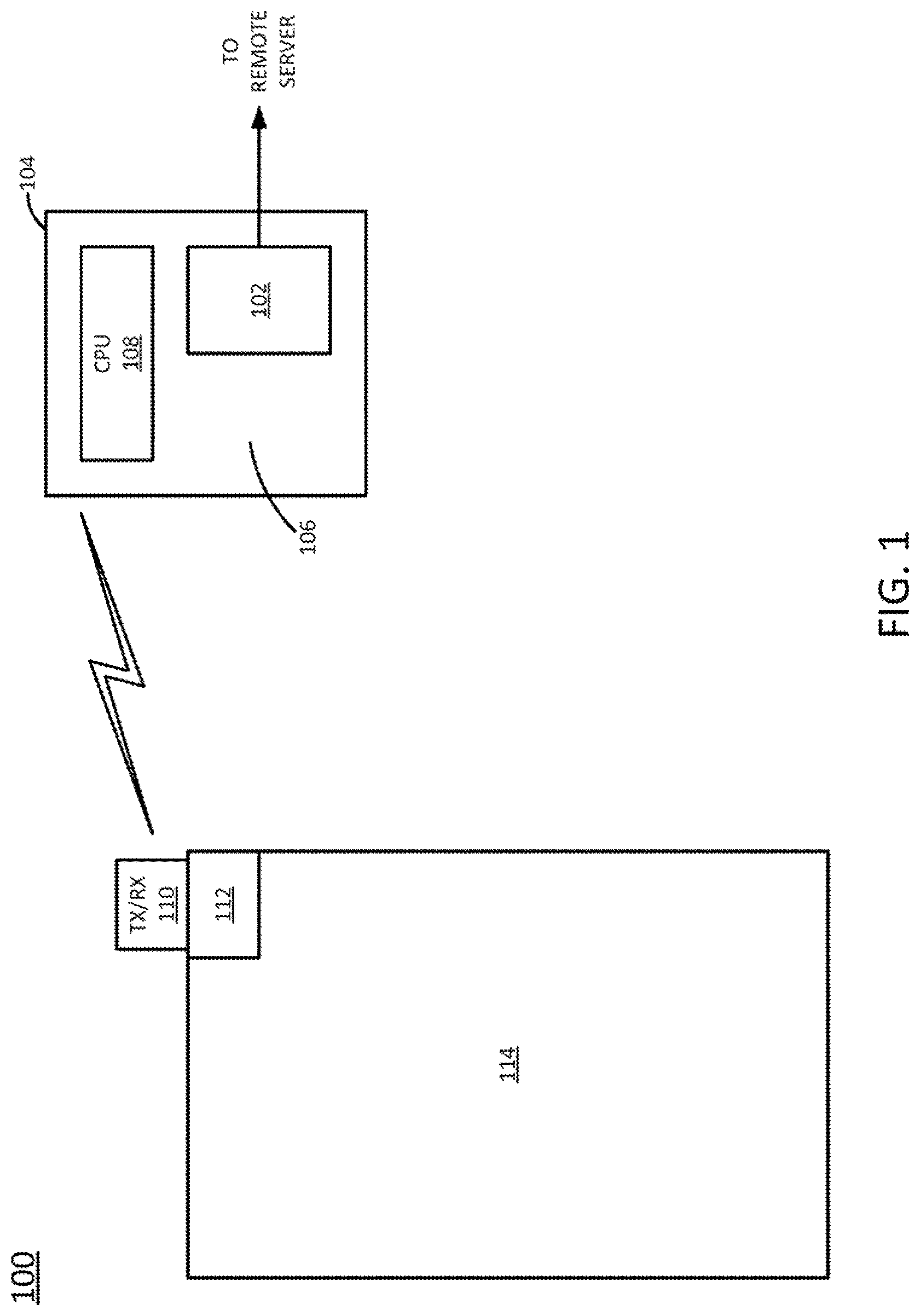 Patent US12098979 Figure 1 – Communication interface device for wireless door controllers
