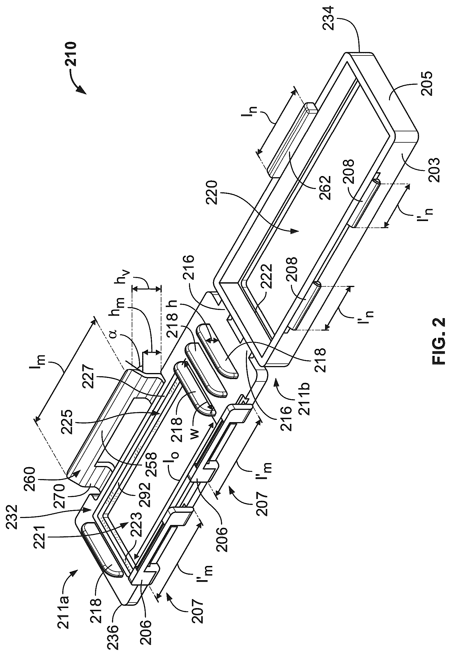 Patent US12098985 Figure 2 – Modular assay support devices