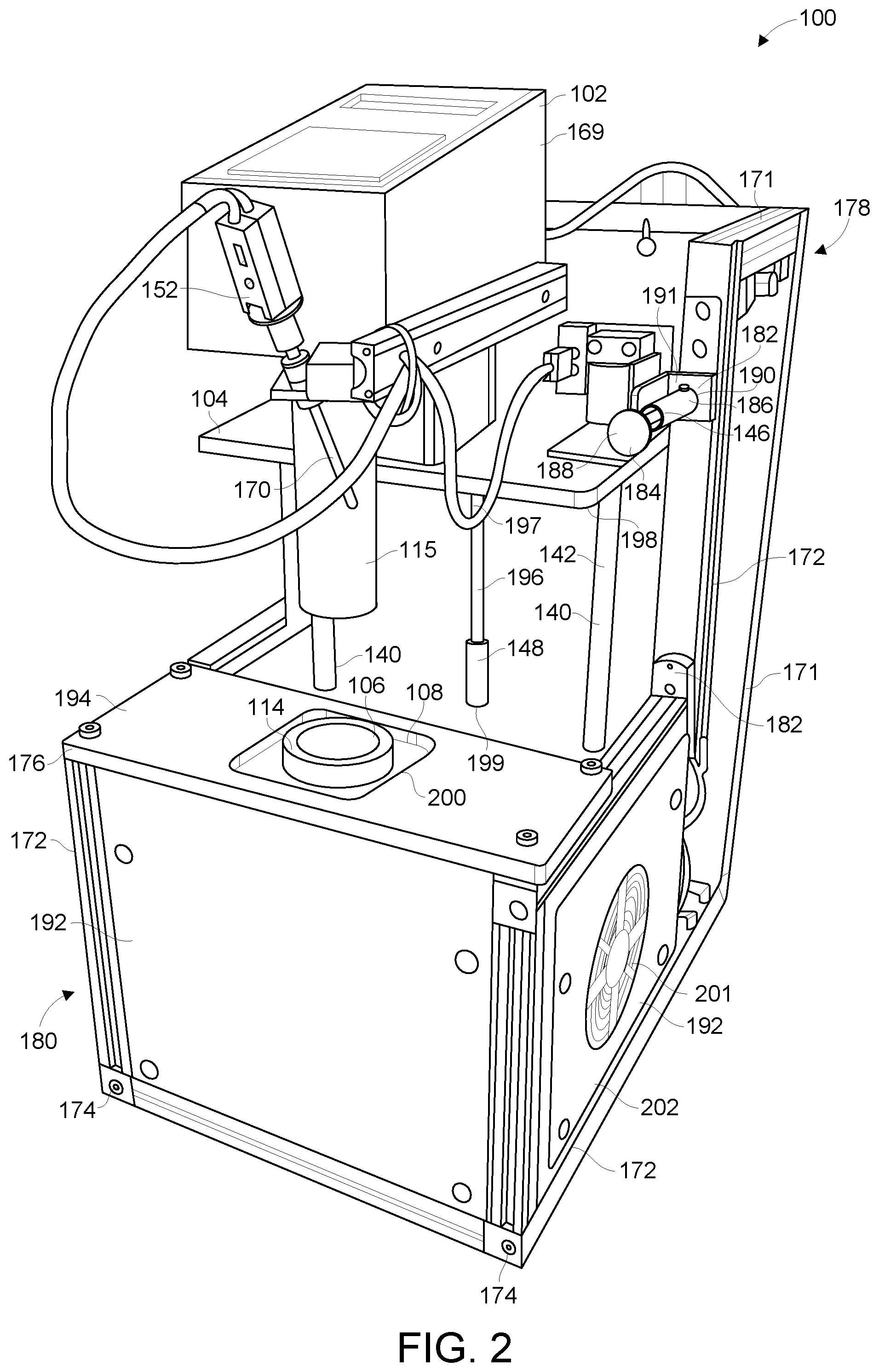 Patent US12098987 Figure 2 – Rheometer systems and related methods