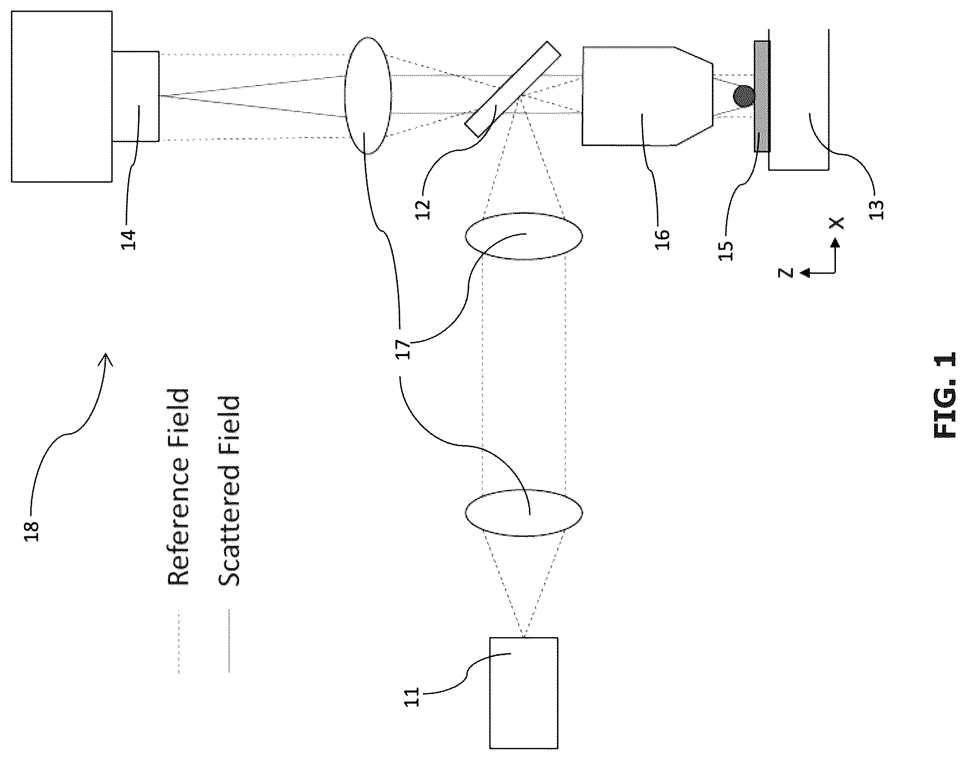 Patent US12098991 Figure 1 – Method and apparatus for detecting nanoparticles and biological molecules