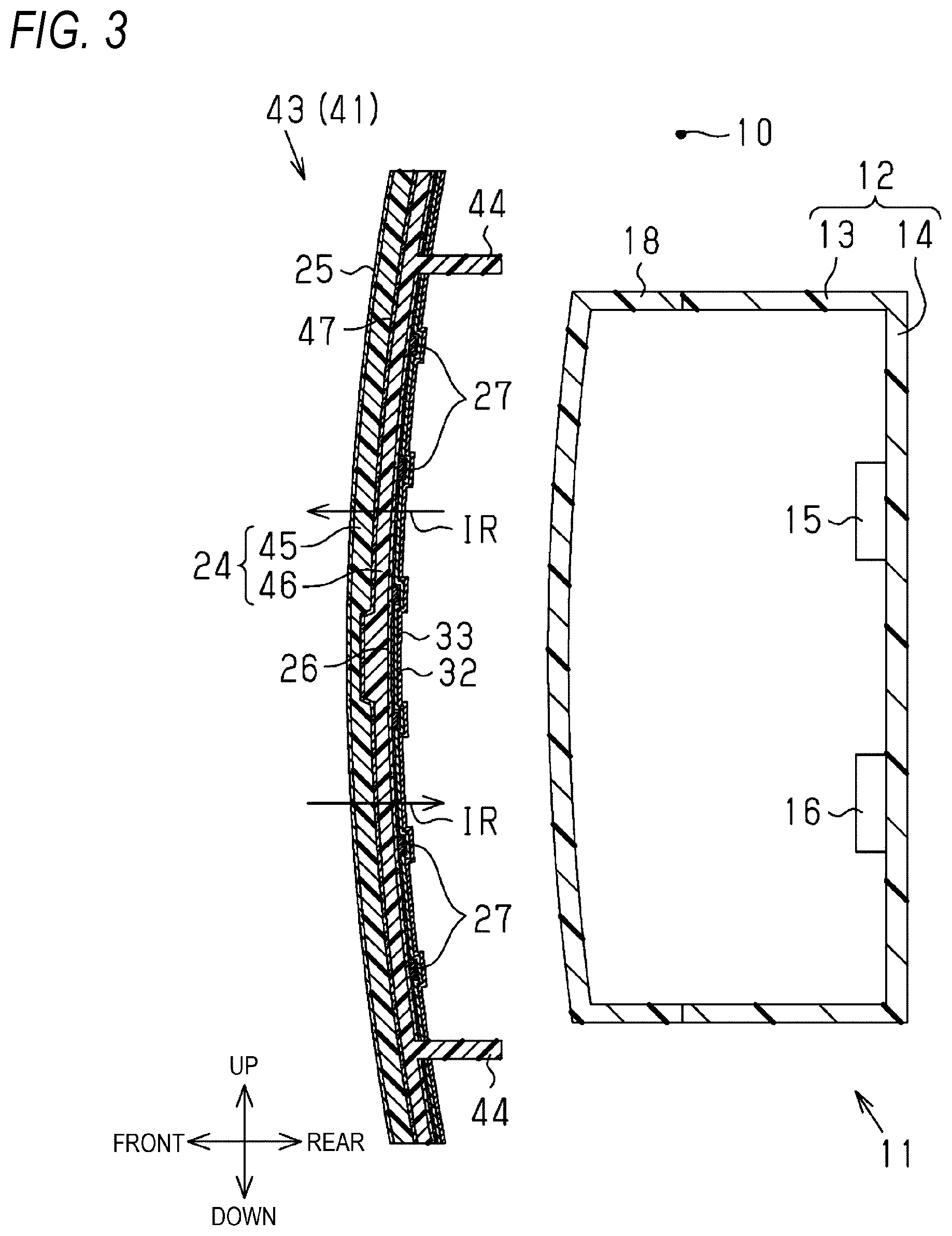 Patent US12098999 Figure 3 – Electromagnetic wave sensor cover
