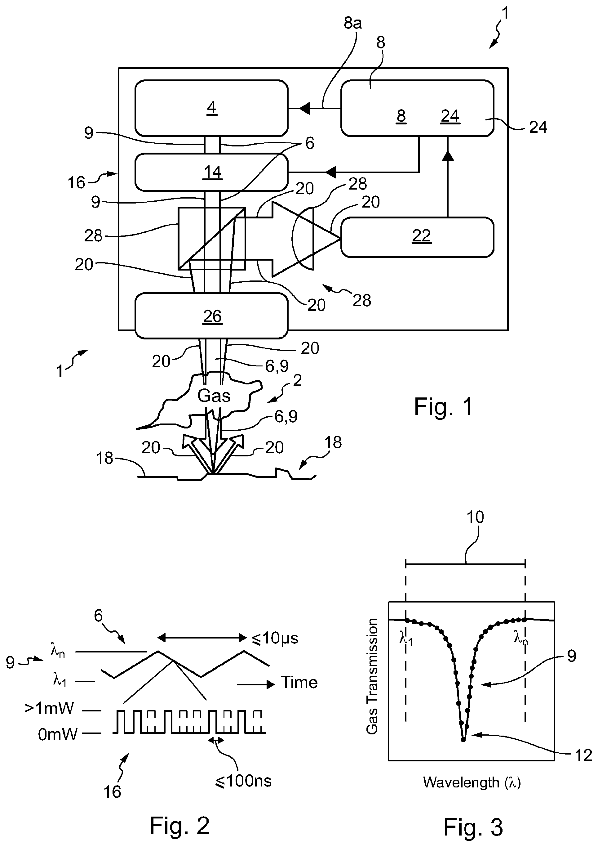 Patent US12099007 Figure 1 – Rapidly tuneable diode lidar