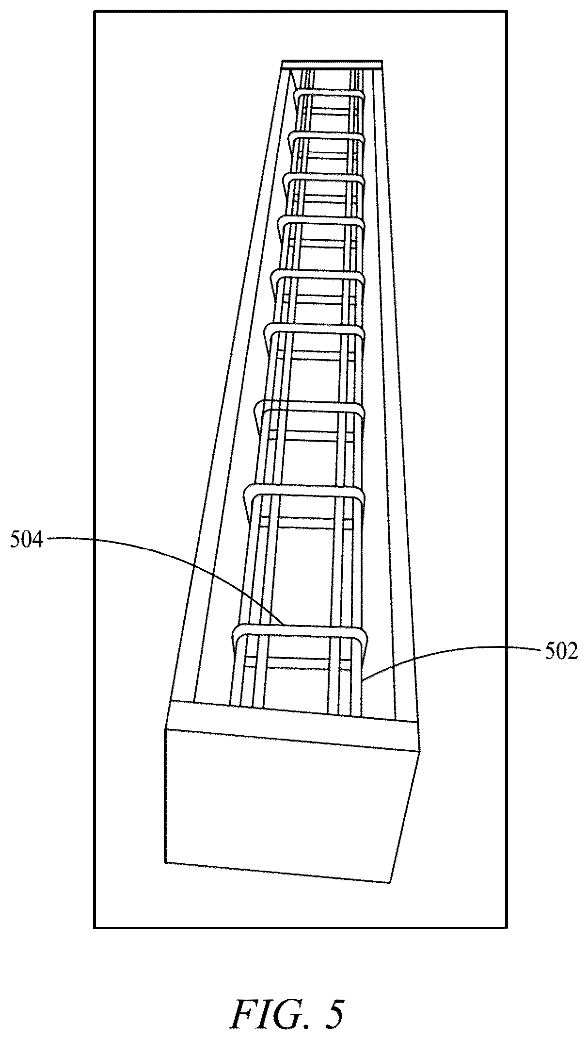Patent US12099036 Figure 6 – Testing method for concrete beam having steel reinforcement