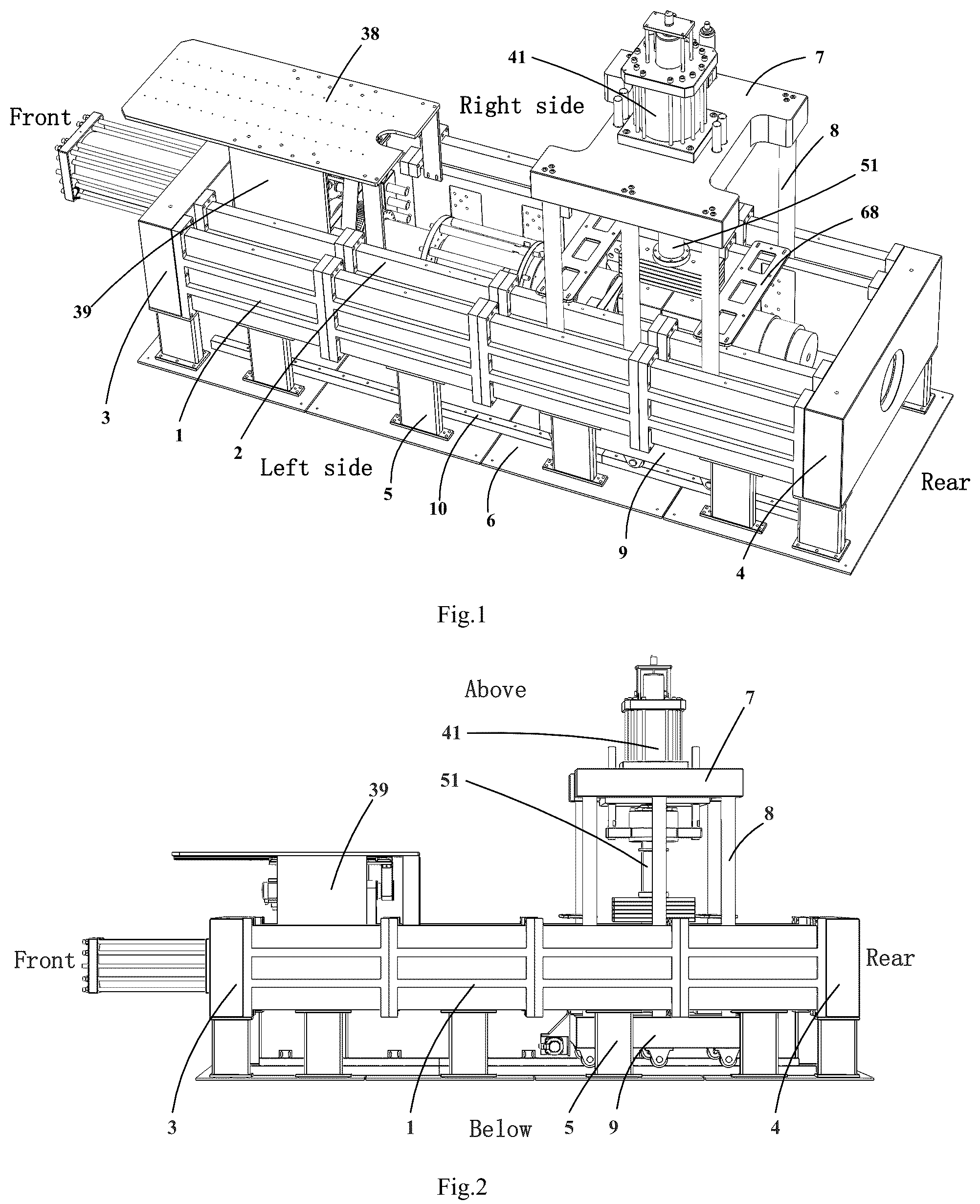Patent US12099038 Figure 1 – Test system and method for anchoring performance of full-size rock mass anchor bolt under combined load