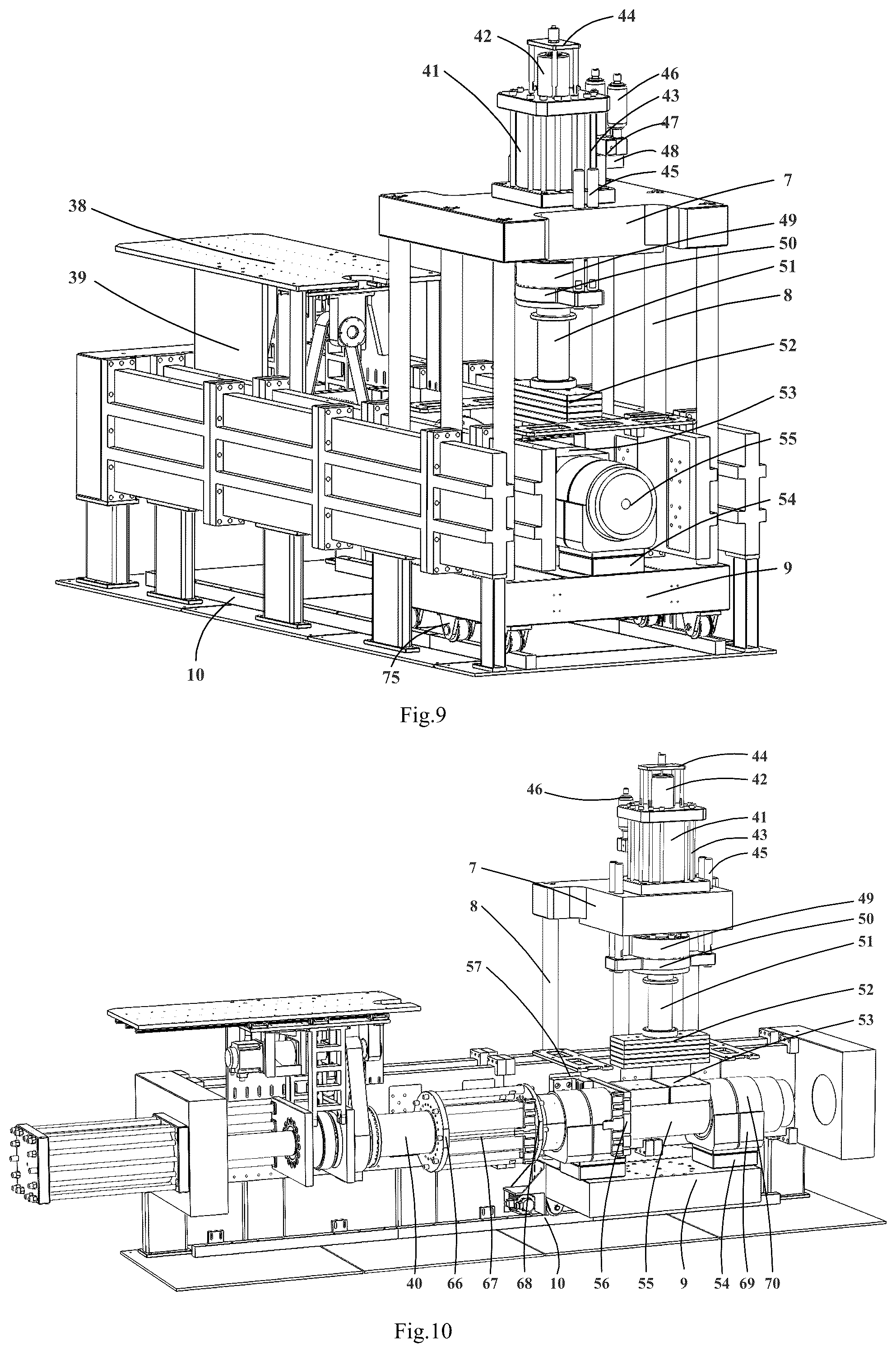 Patent US12099038 Figure 5 – Test system and method for anchoring performance of full-size rock mass anchor bolt under combined load